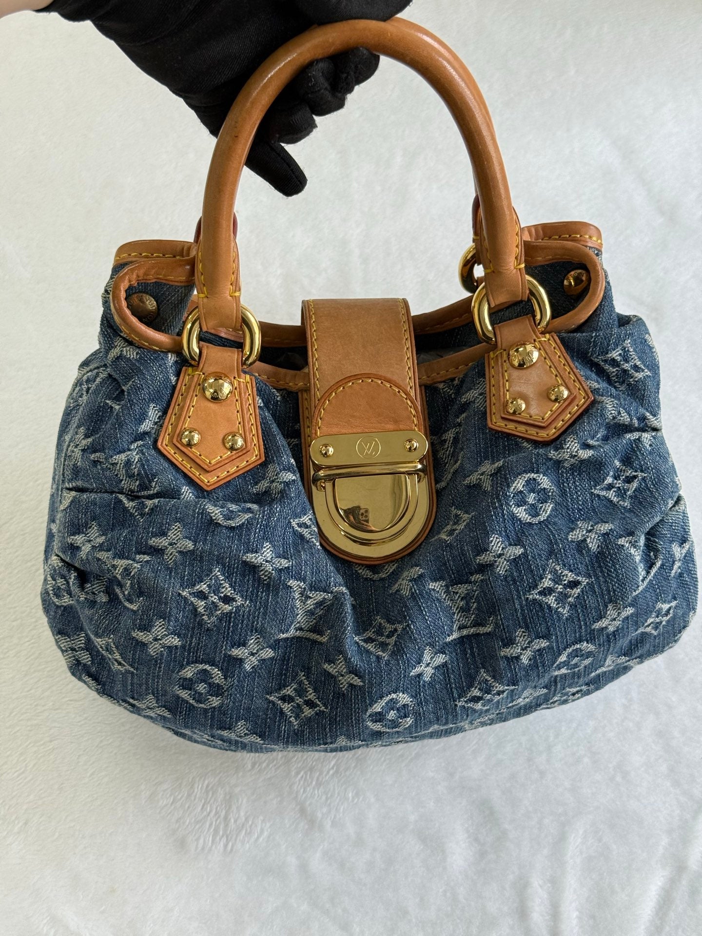 LOUIS VUITTON Monogram Denim Pretty Handbag