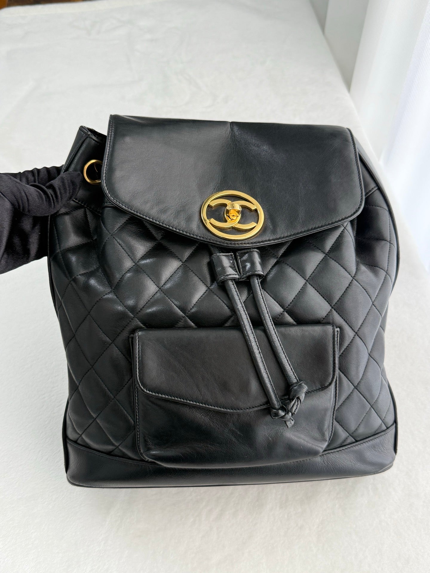 CHANEL Quilted Backpack