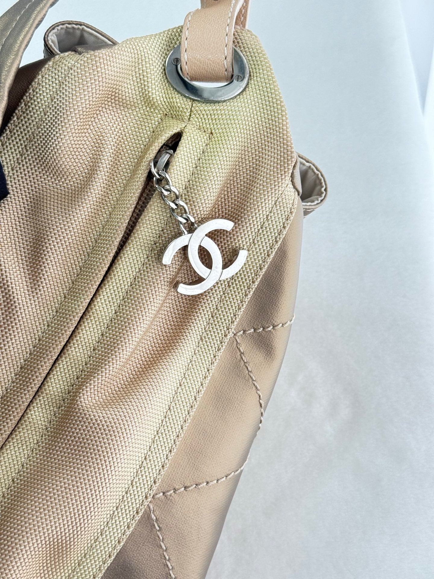 CHANEL Quilted Gold Box Bag
