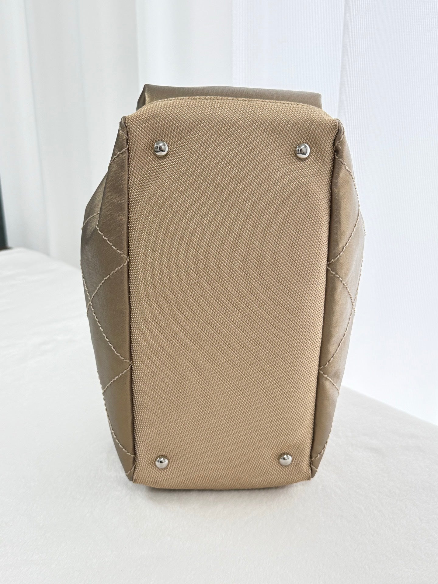 CHANEL Quilted Gold Box Bag