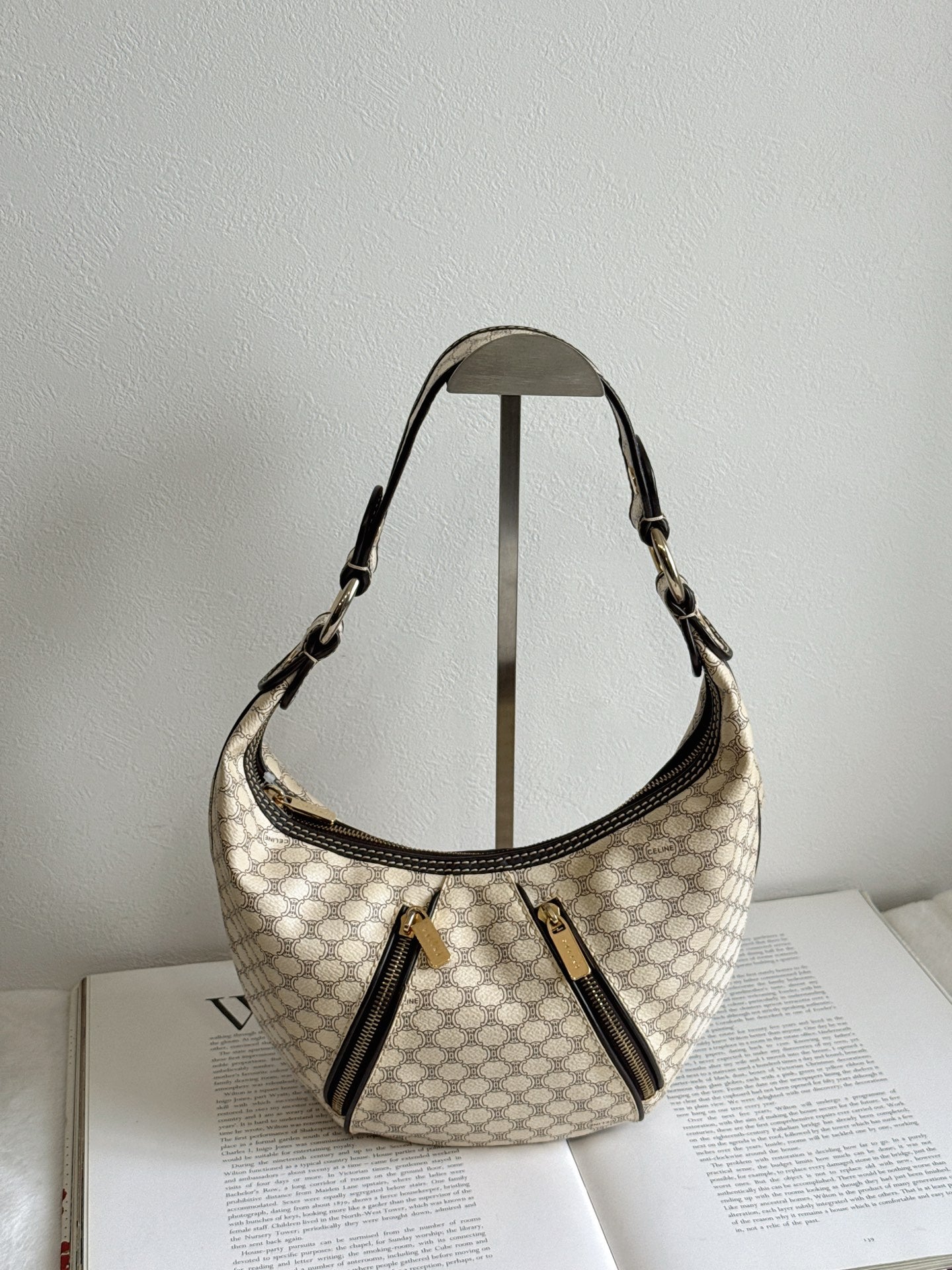 CELINE Macadam Shoulder Bag