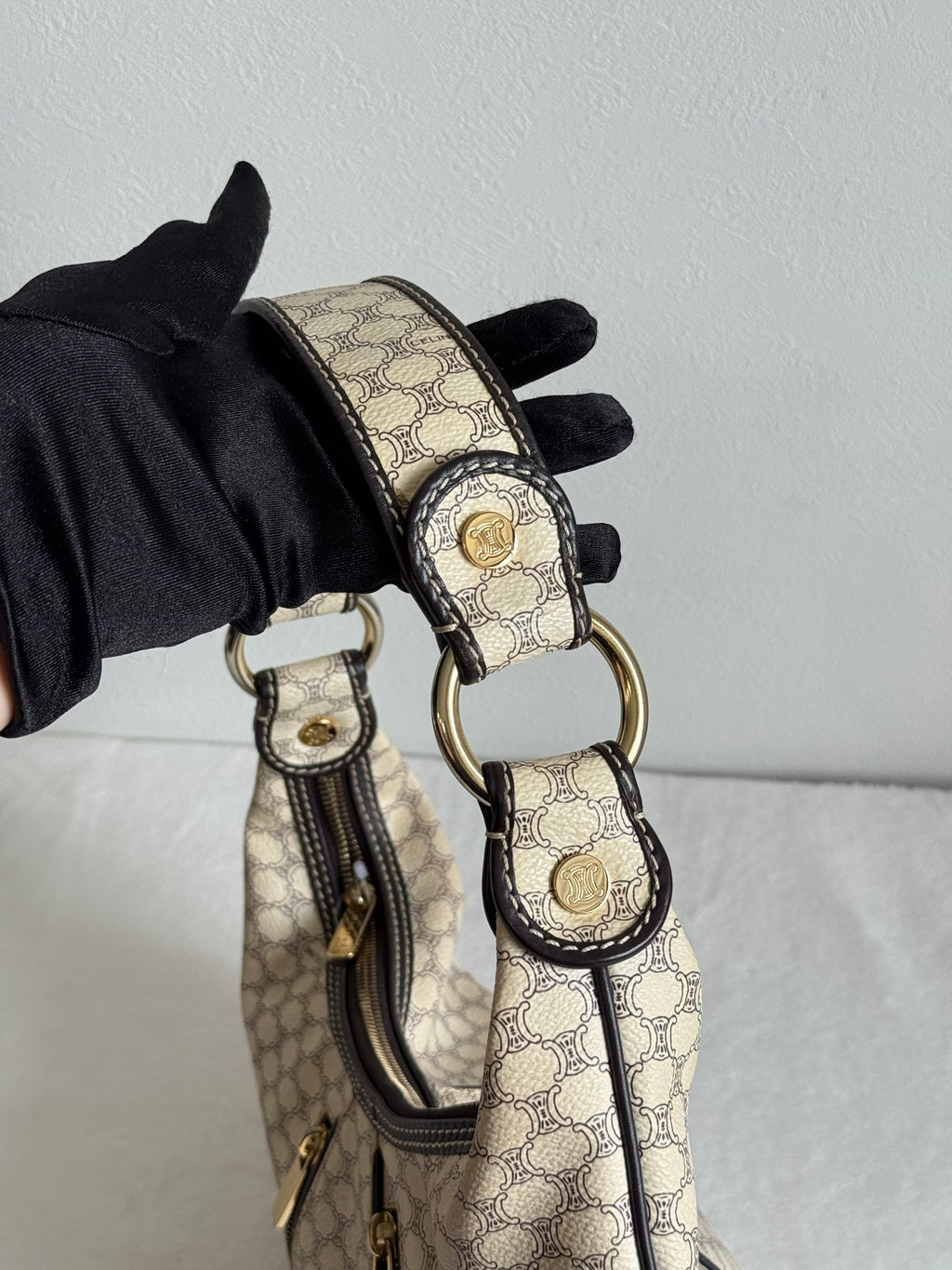 CELINE Macadam Shoulder Bag
