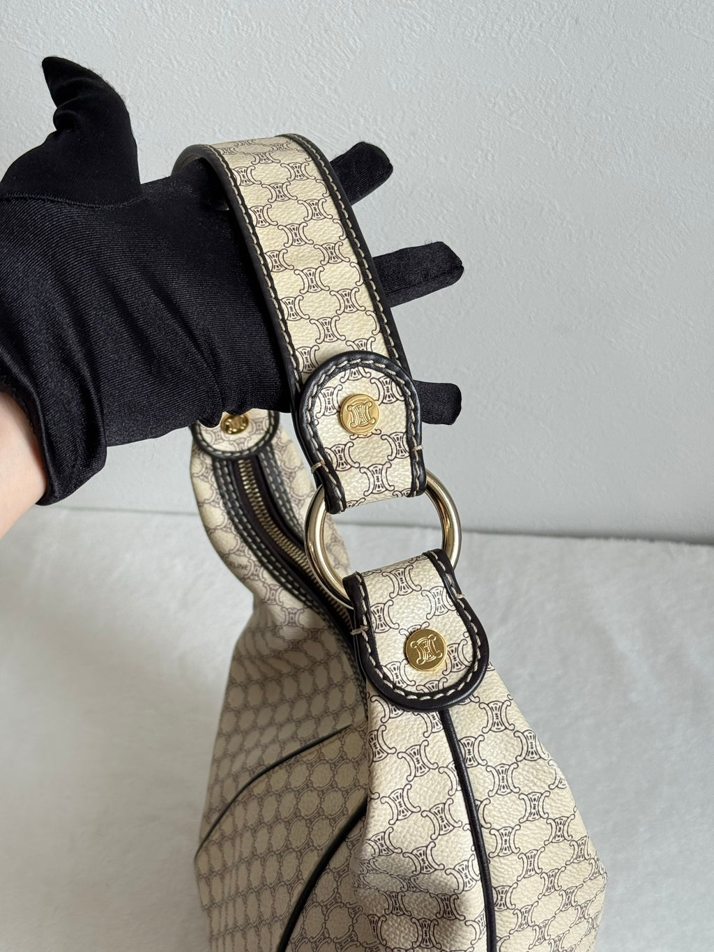 CELINE Macadam Shoulder Bag