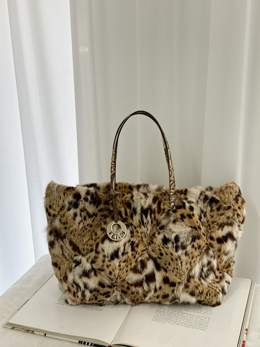 FENDI Leopard Fur Totebag