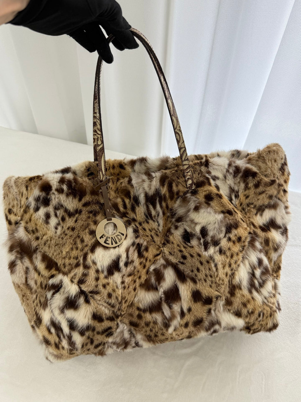 FENDI Leopard Fur Totebag