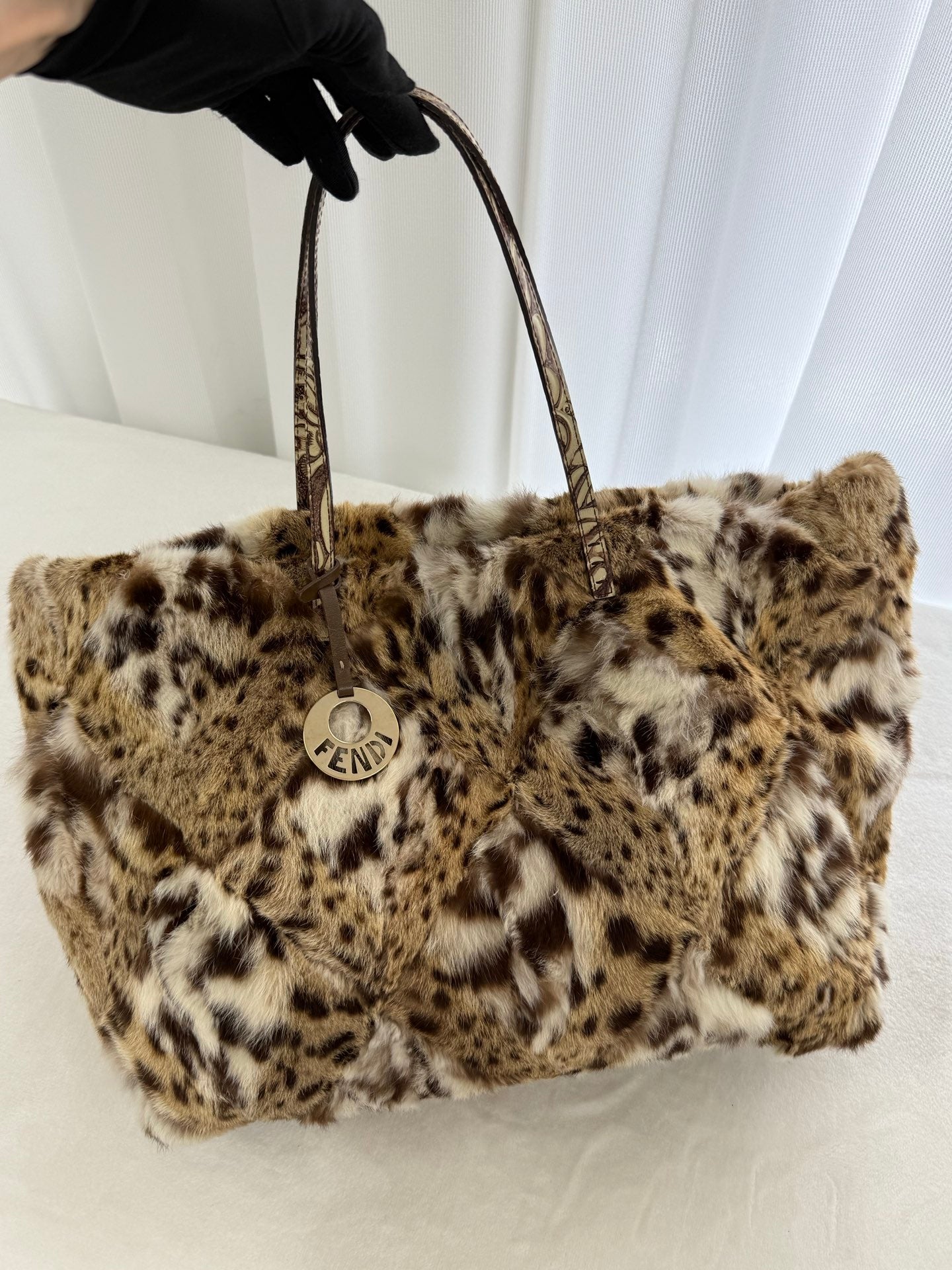 FENDI Leopard Fur Totebag