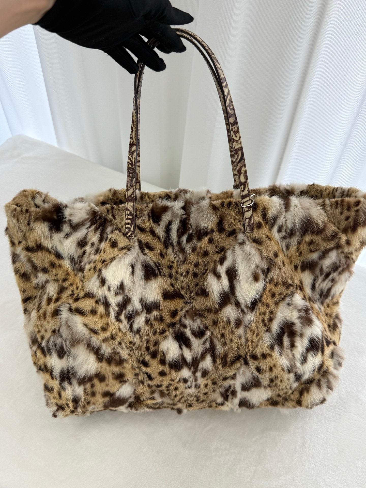 FENDI Leopard Fur Totebag