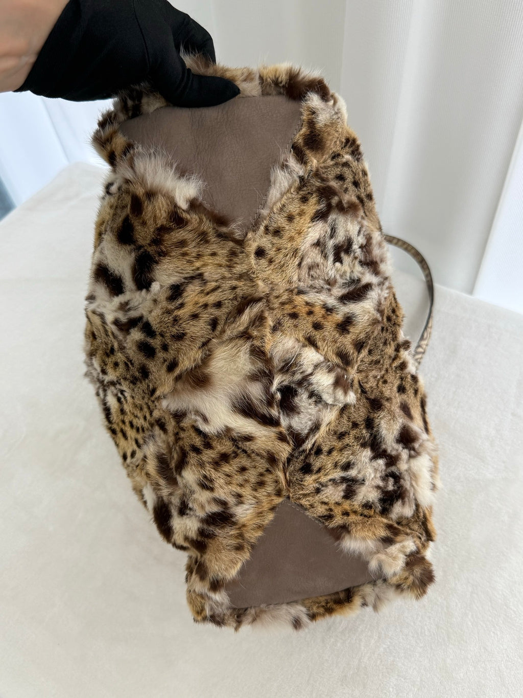 FENDI Leopard Fur Totebag