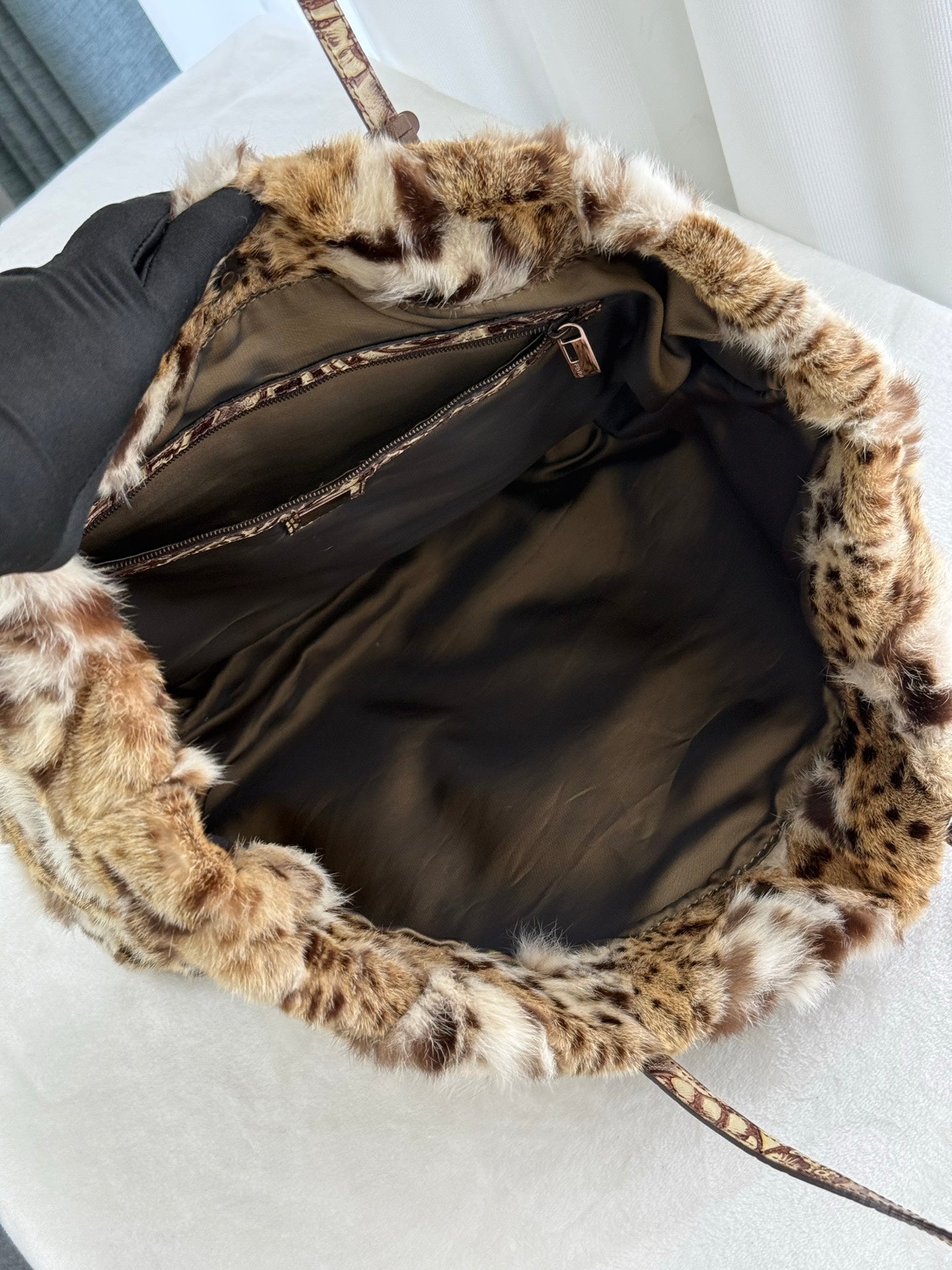 FENDI Leopard Fur Totebag