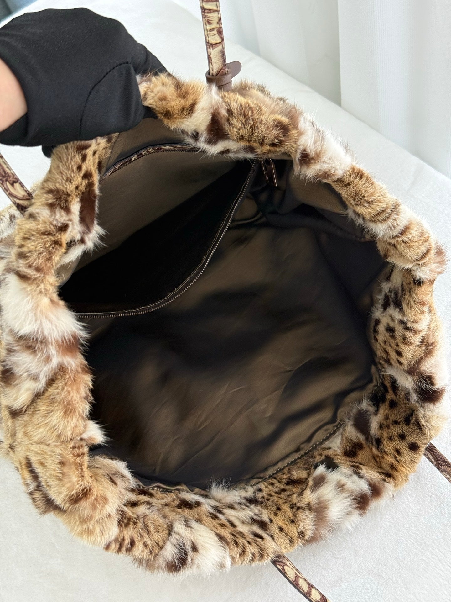 FENDI Leopard Fur Totebag