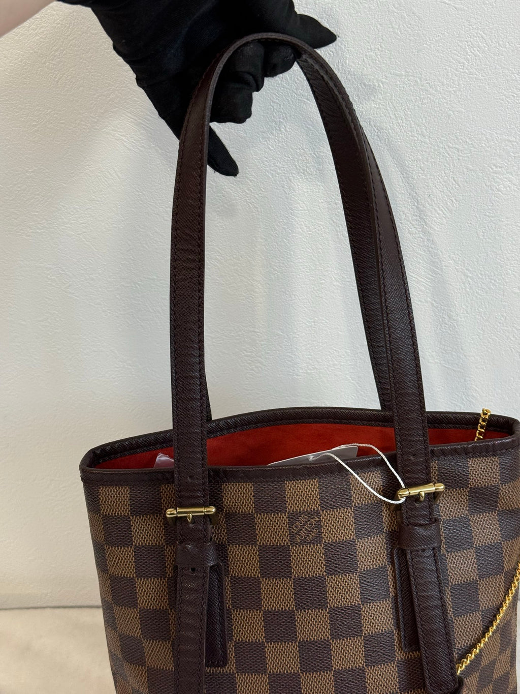 LOUIS VUITTON Damier Bucket Set Bag