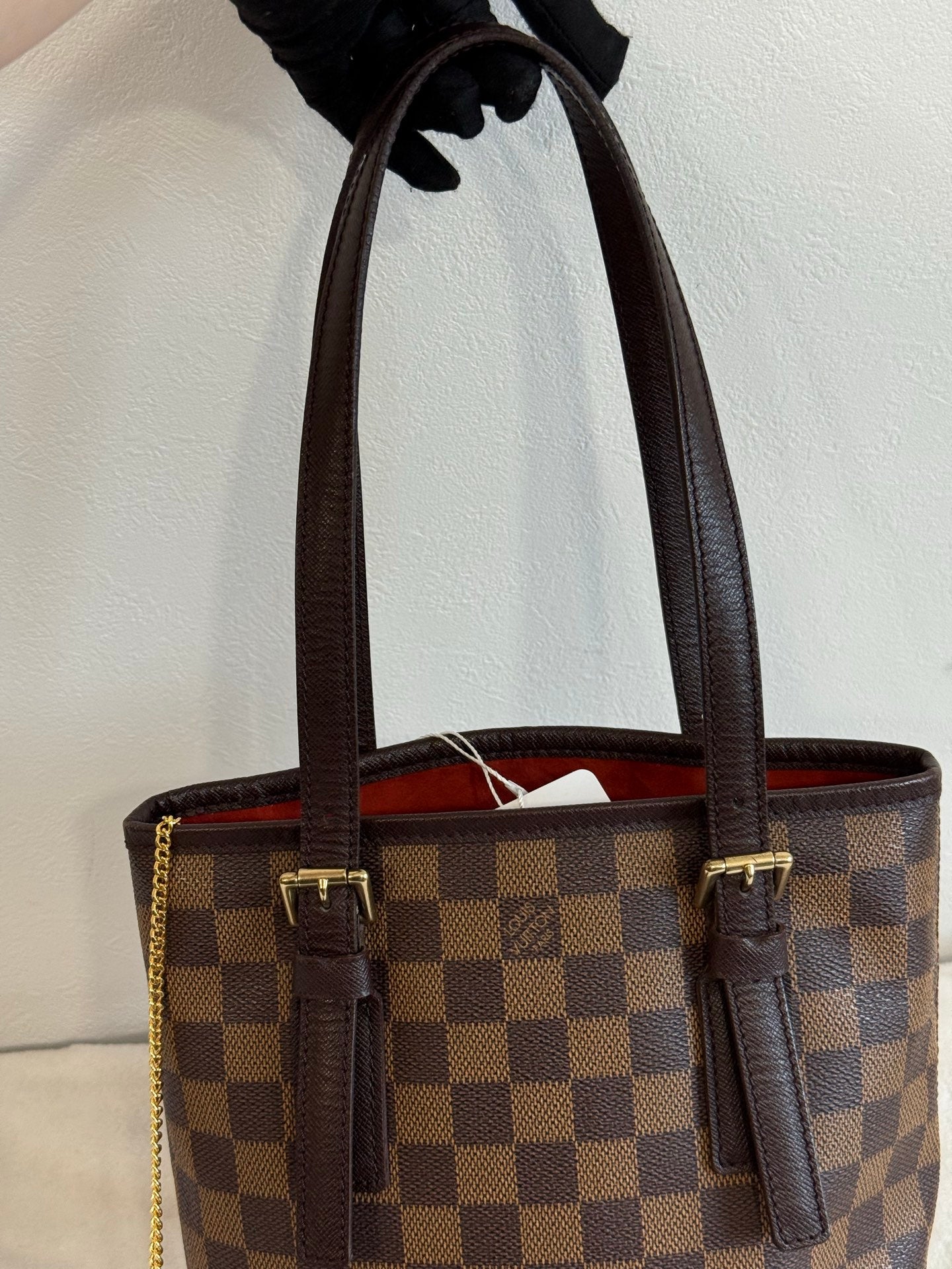 LOUIS VUITTON Damier Bucket Set Bag