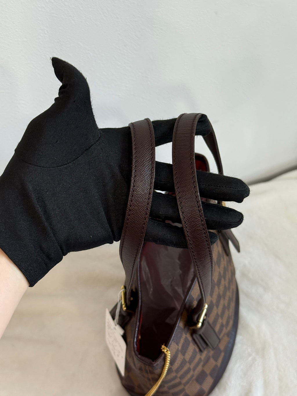 LOUIS VUITTON Damier Bucket Set Bag