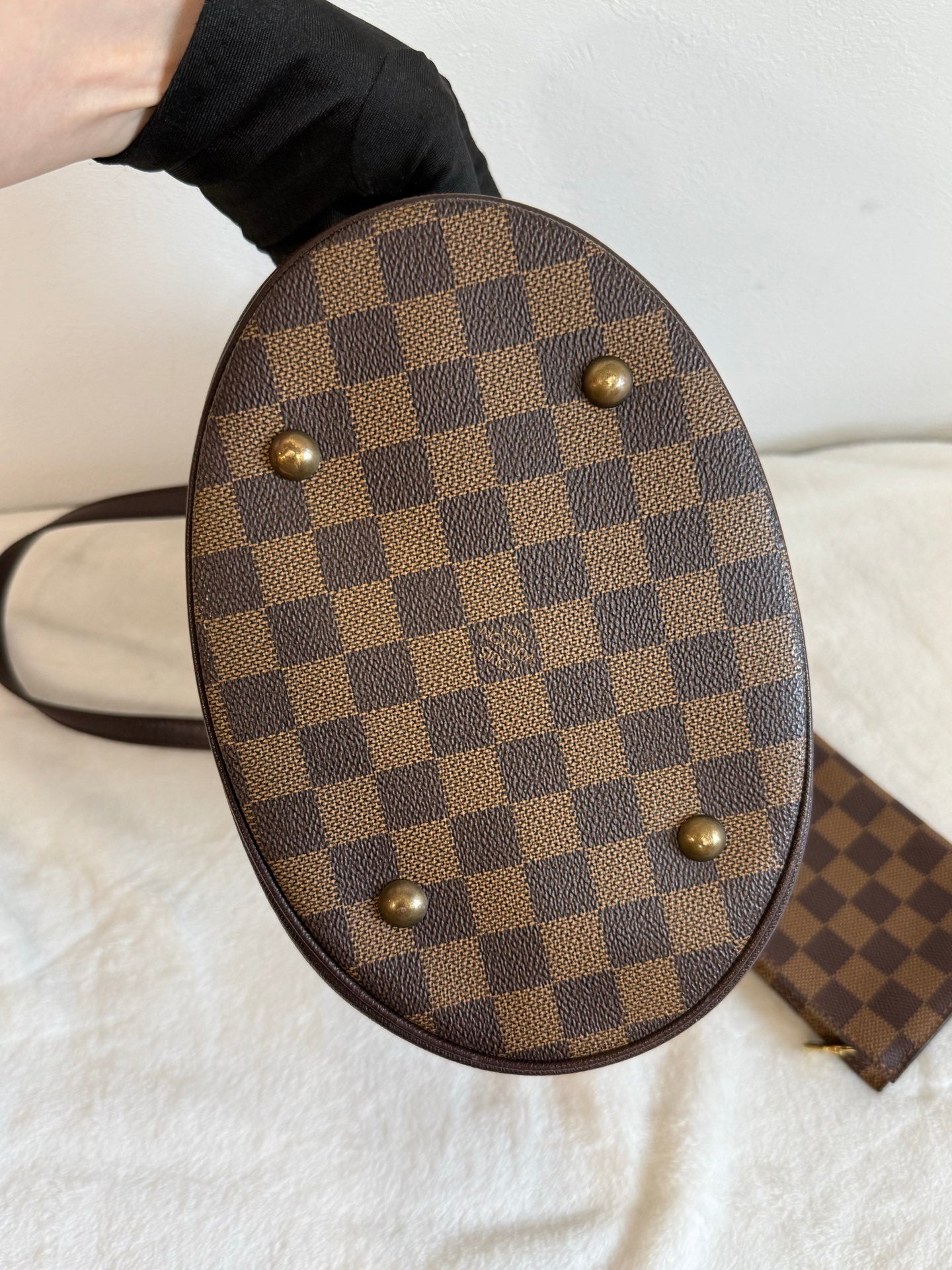 LOUIS VUITTON Damier Bucket Set Bag