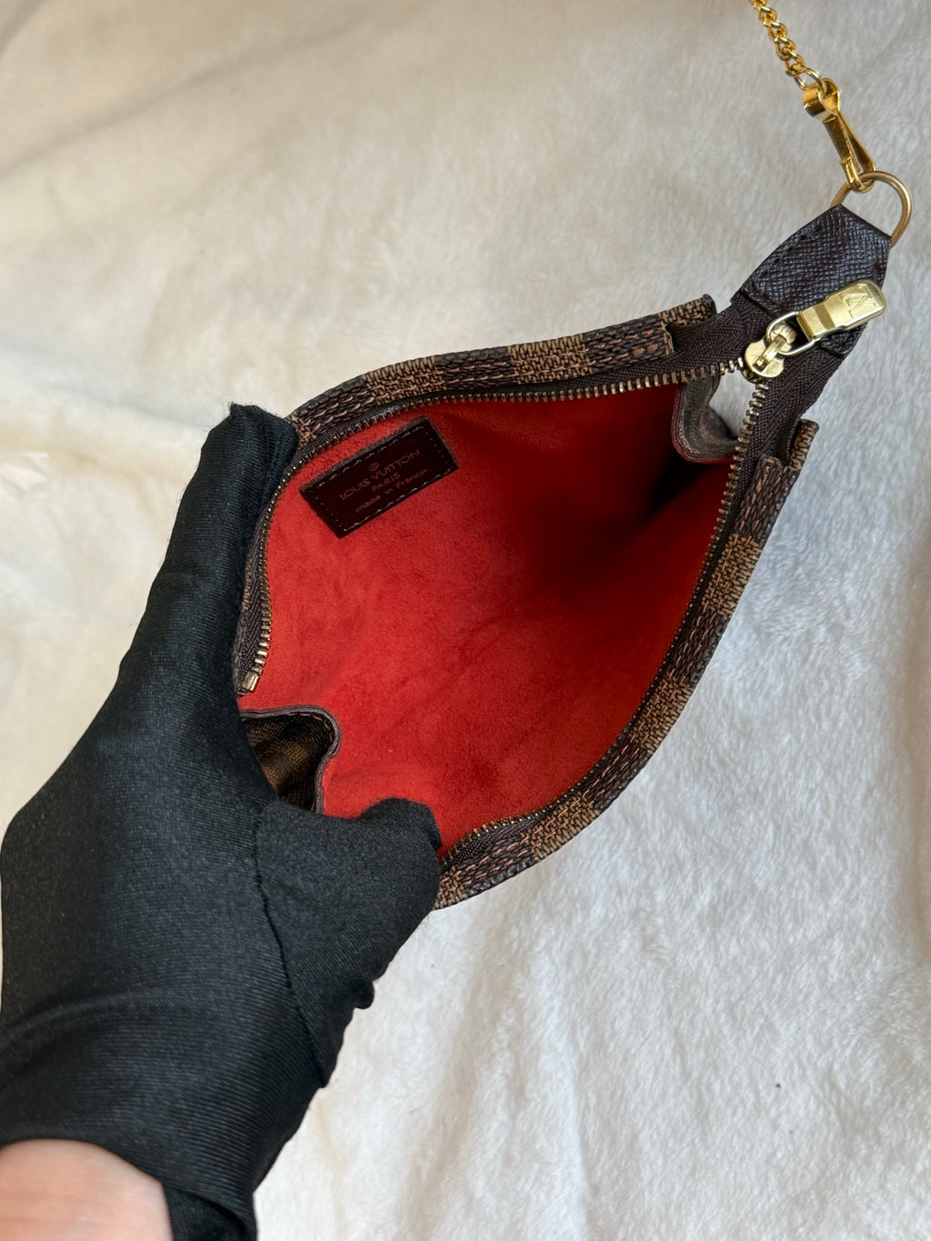 LOUIS VUITTON Damier Bucket Set Bag