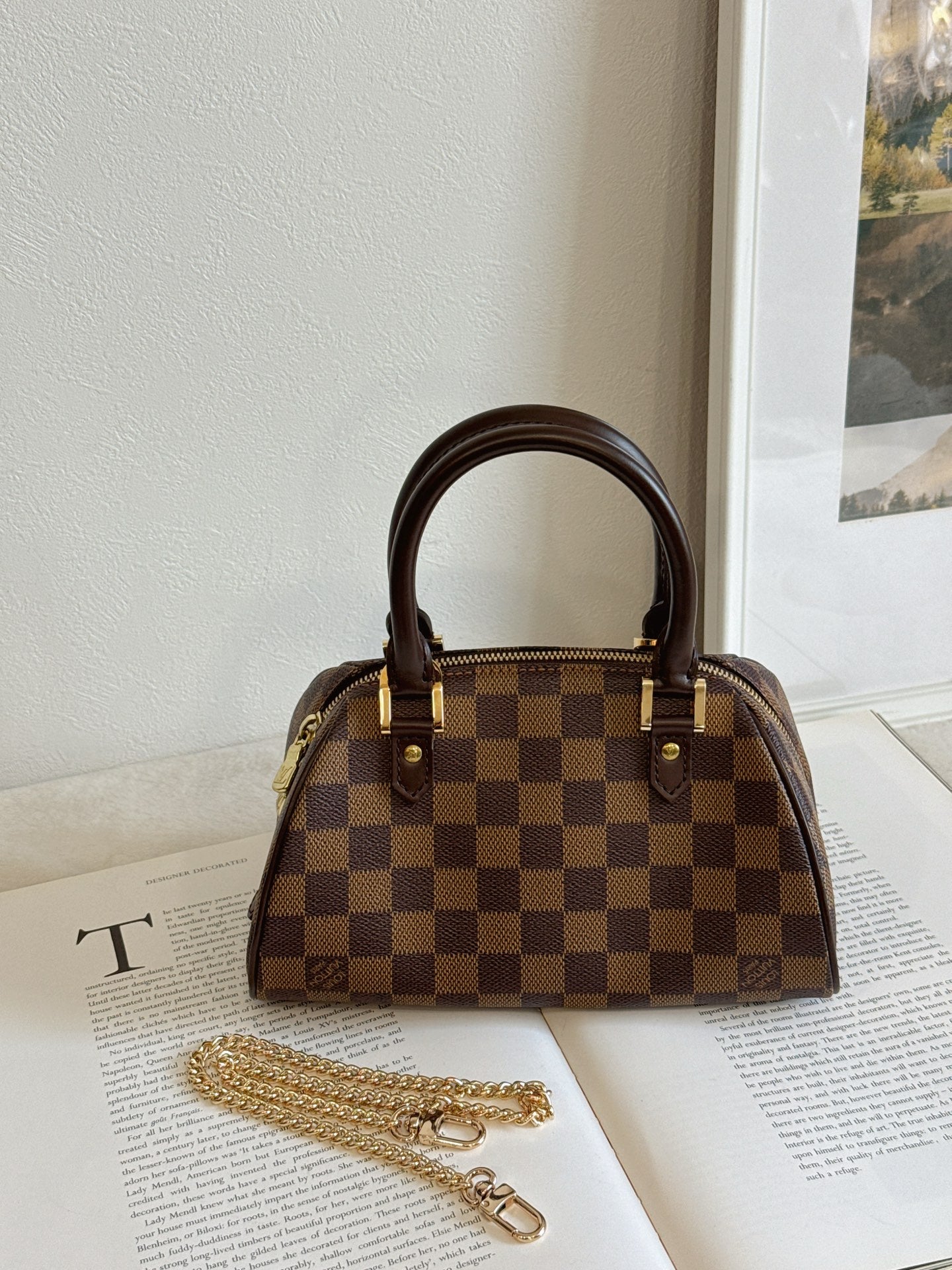 LOUIS VUITTON Damier Mini Handbag