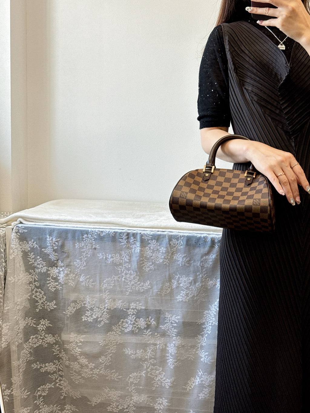 LOUIS VUITTON Damier Mini Handbag