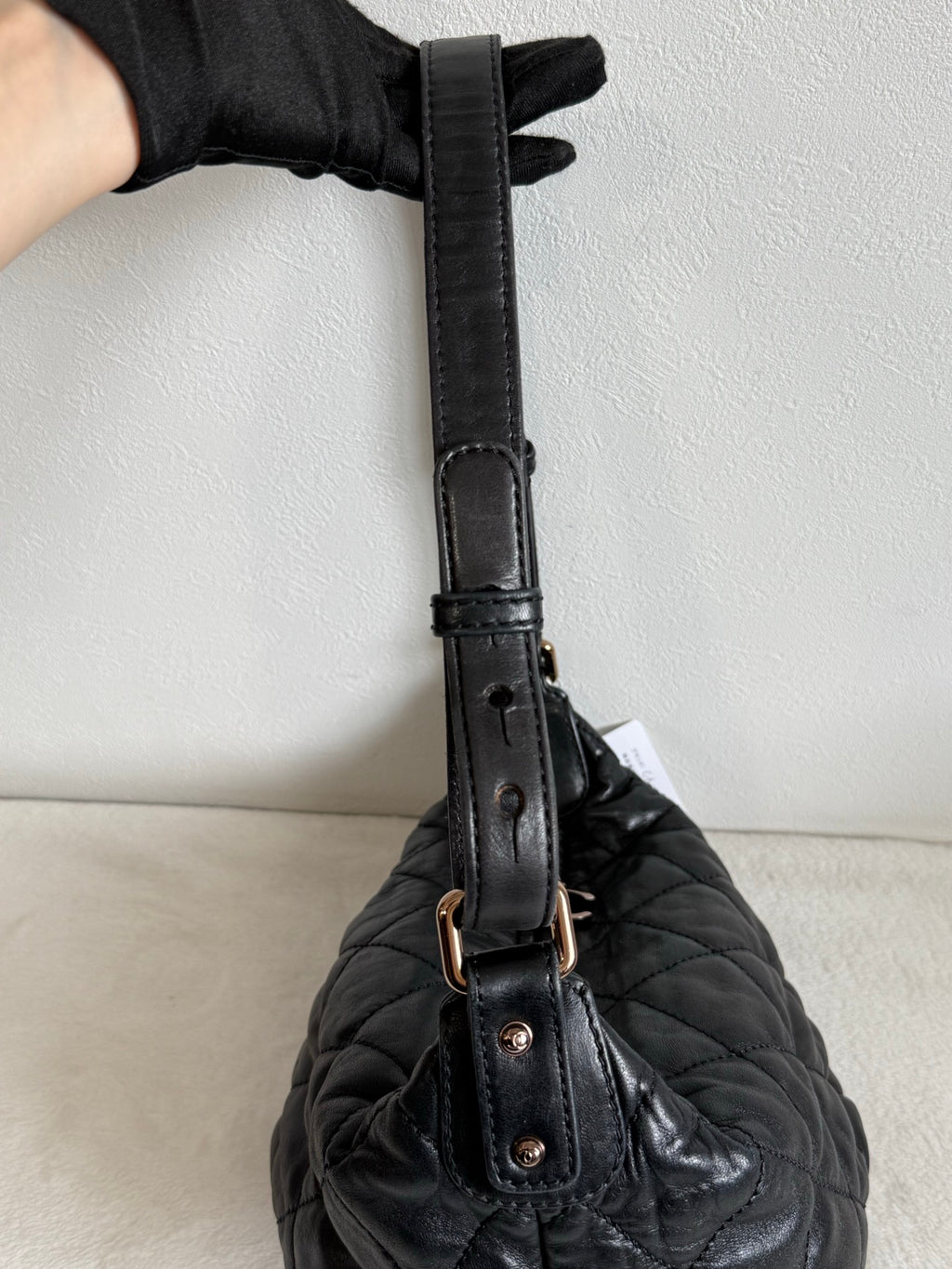 CHANEL Lambskin Quilted Hobo Bag