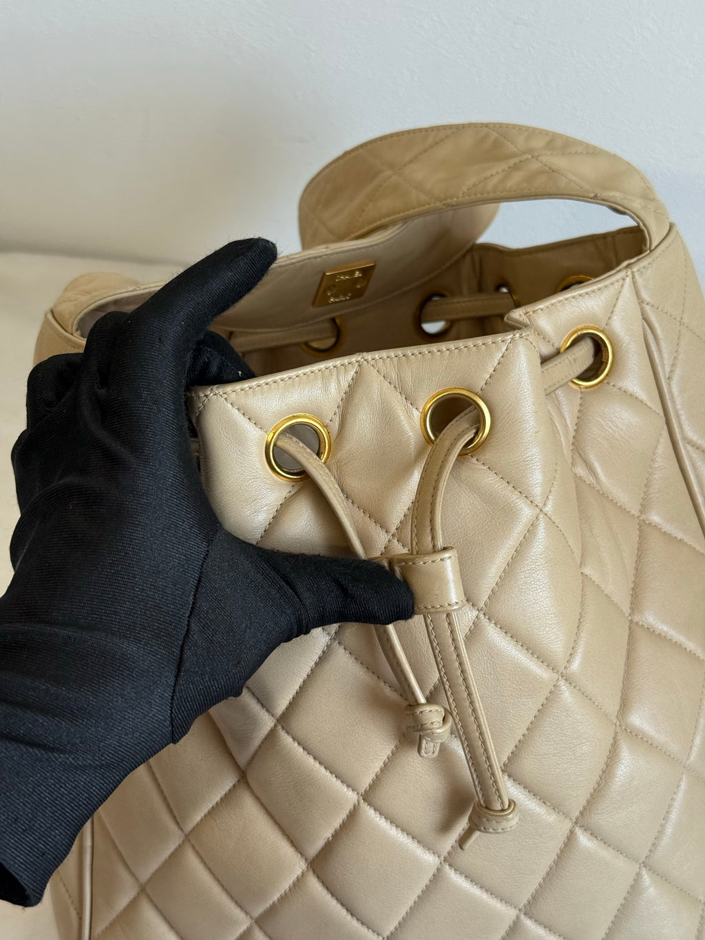 CHANEL Lambskin Quilted Shoulder Bag
