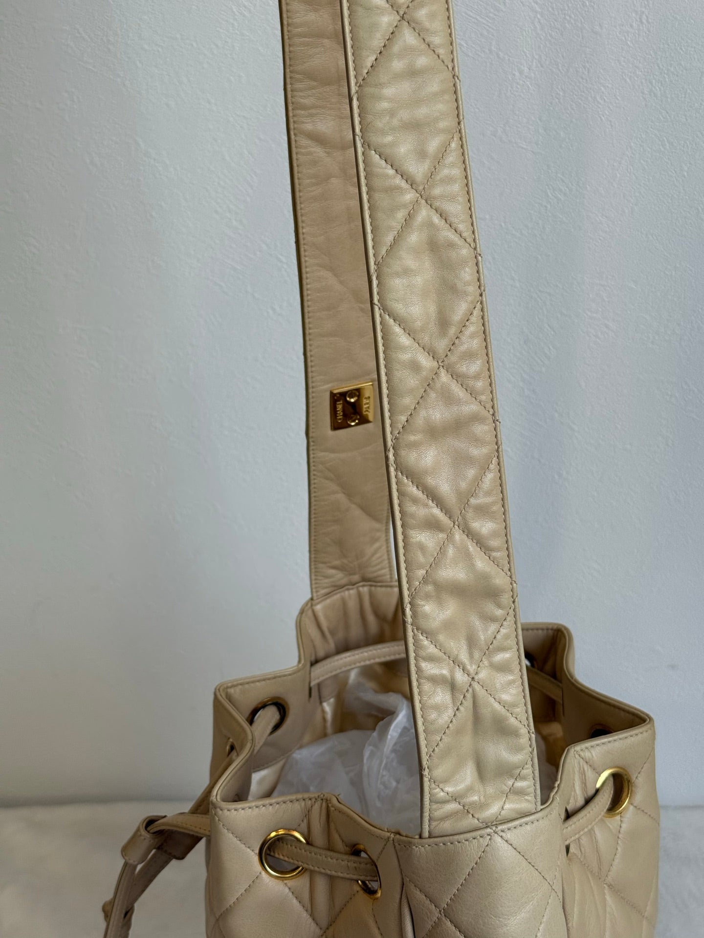 CHANEL Lambskin Quilted Shoulder Bag