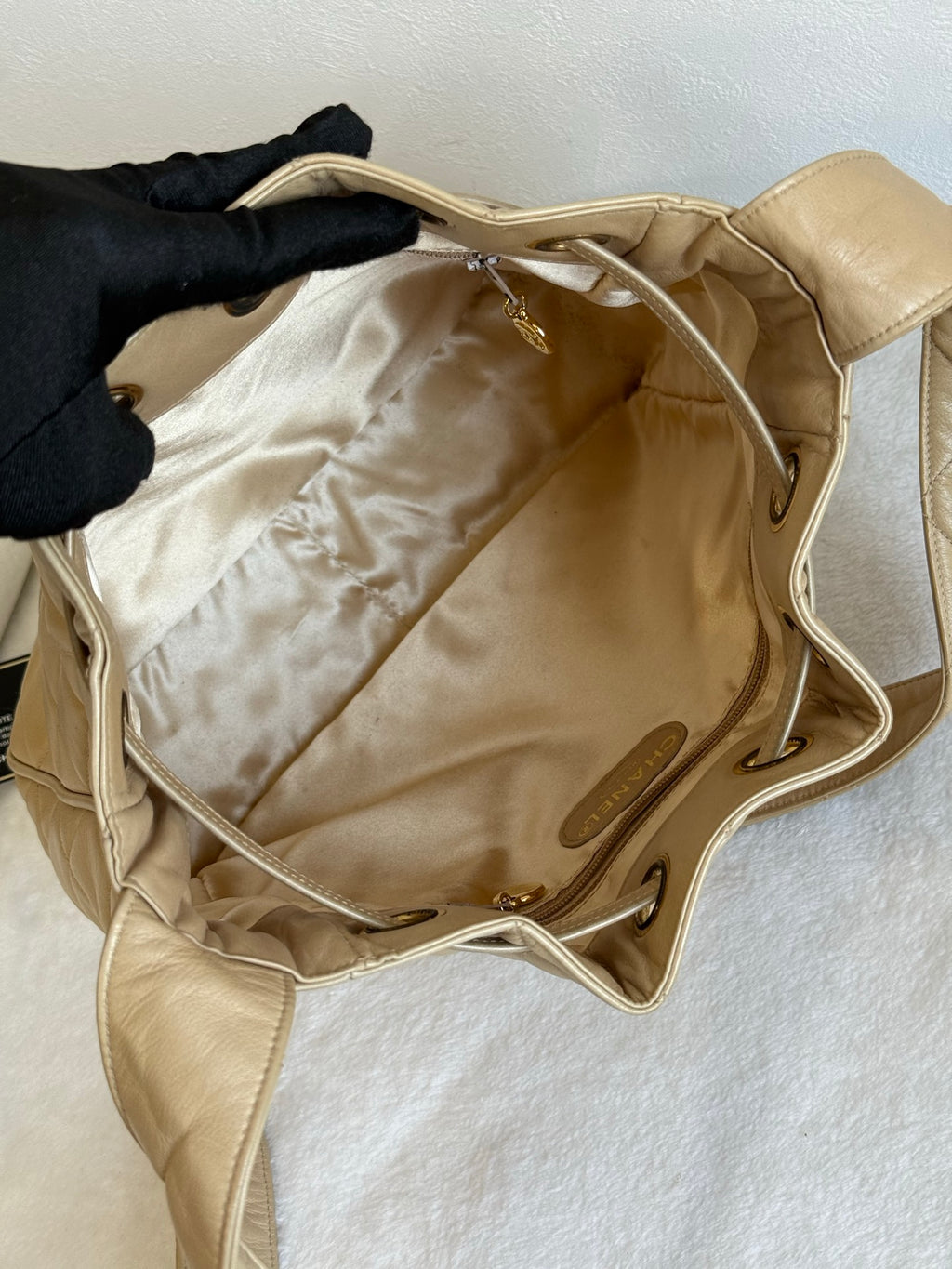 CHANEL Lambskin Quilted Shoulder Bag