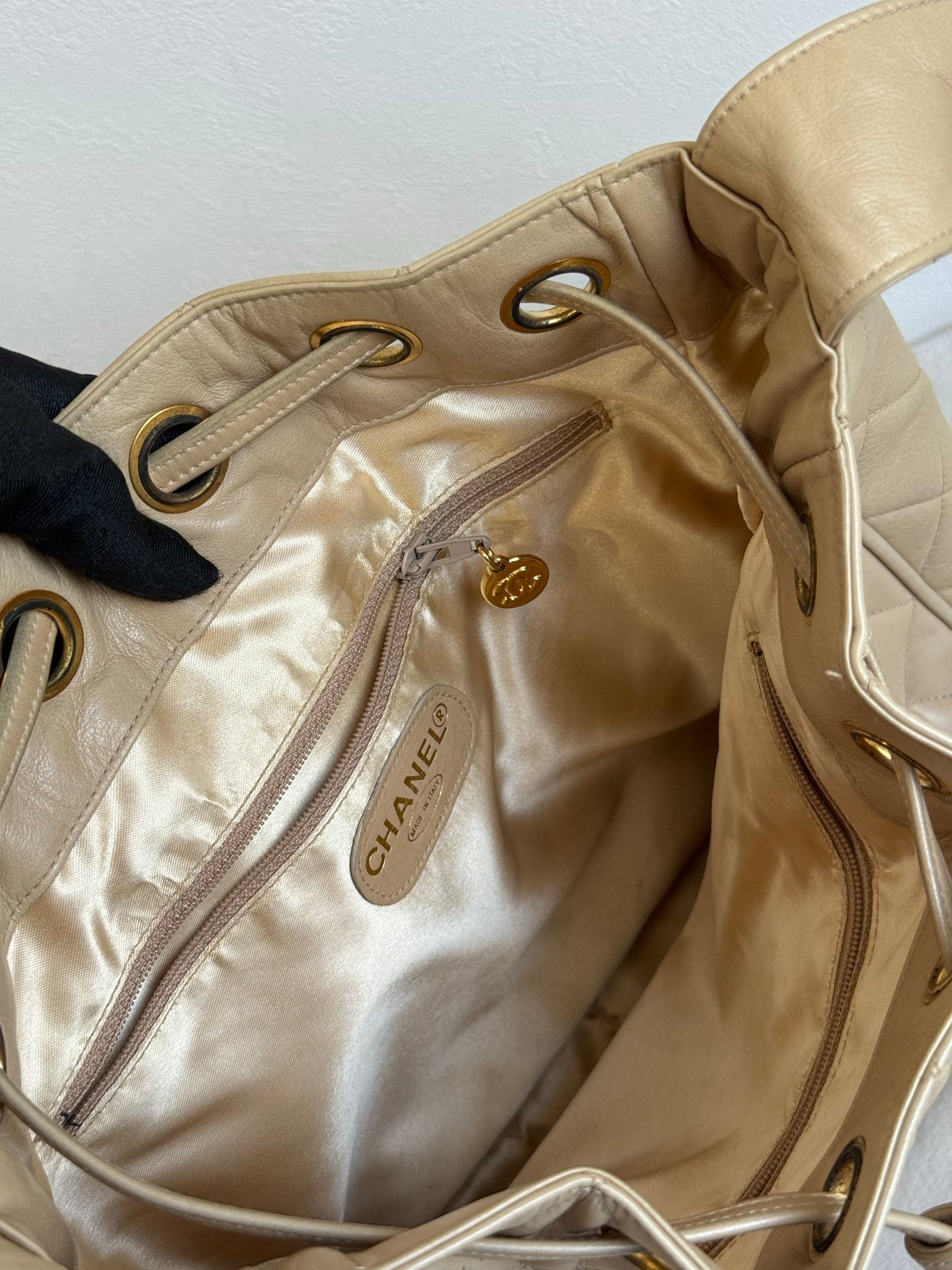 CHANEL Lambskin Quilted Shoulder Bag
