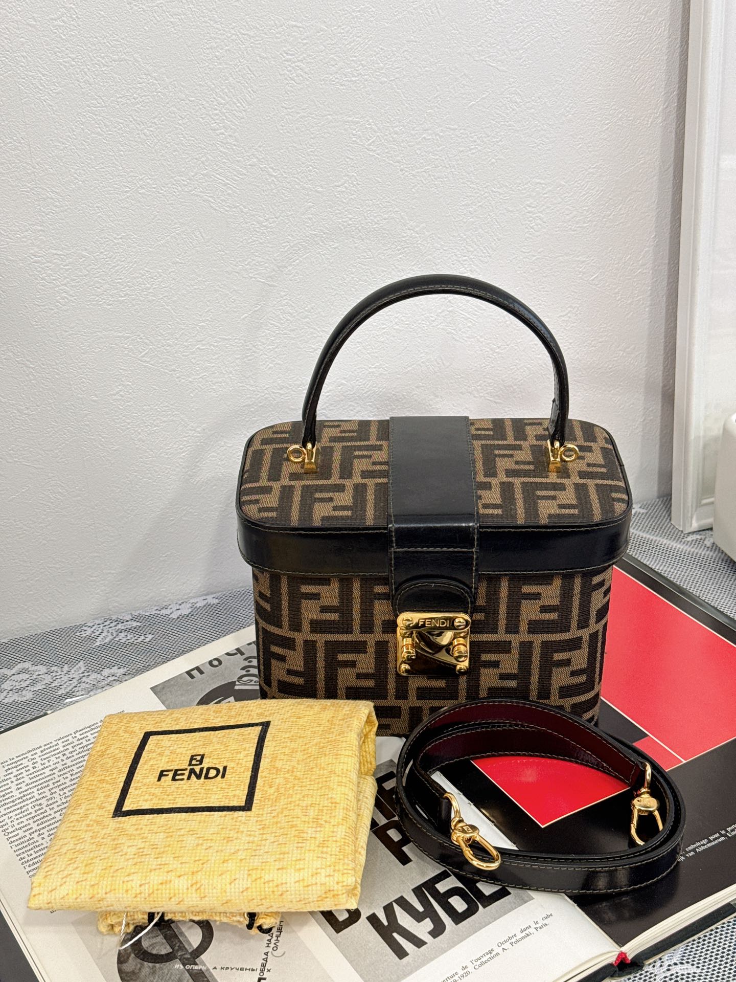FENDI Zucca 2-Way Vanity Bag
