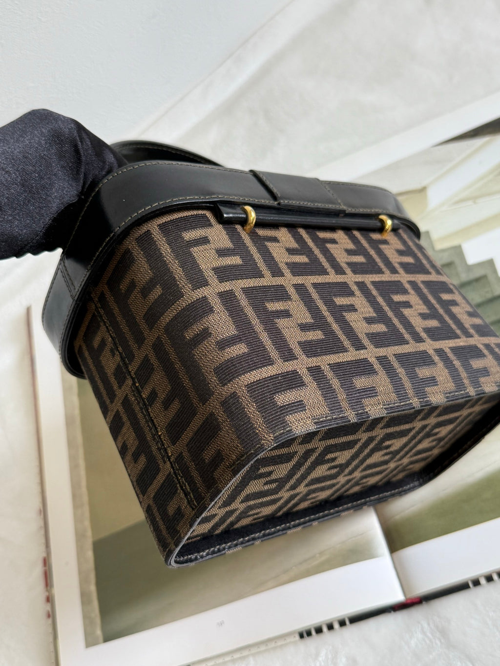 FENDI Zucca 2-Way Vanity Bag