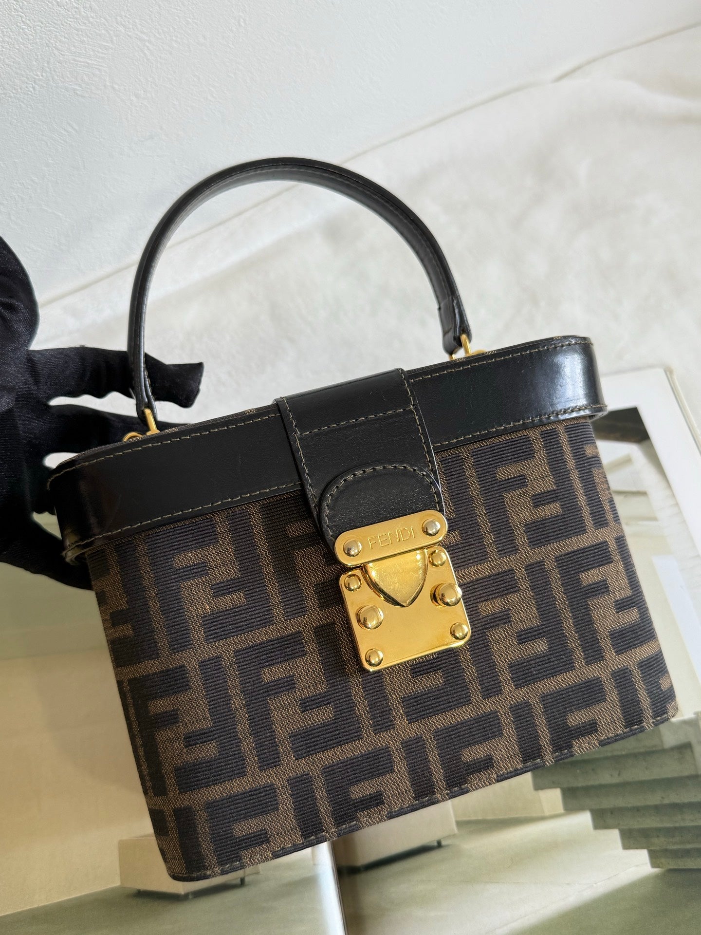 FENDI Zucca 2-Way Vanity Bag