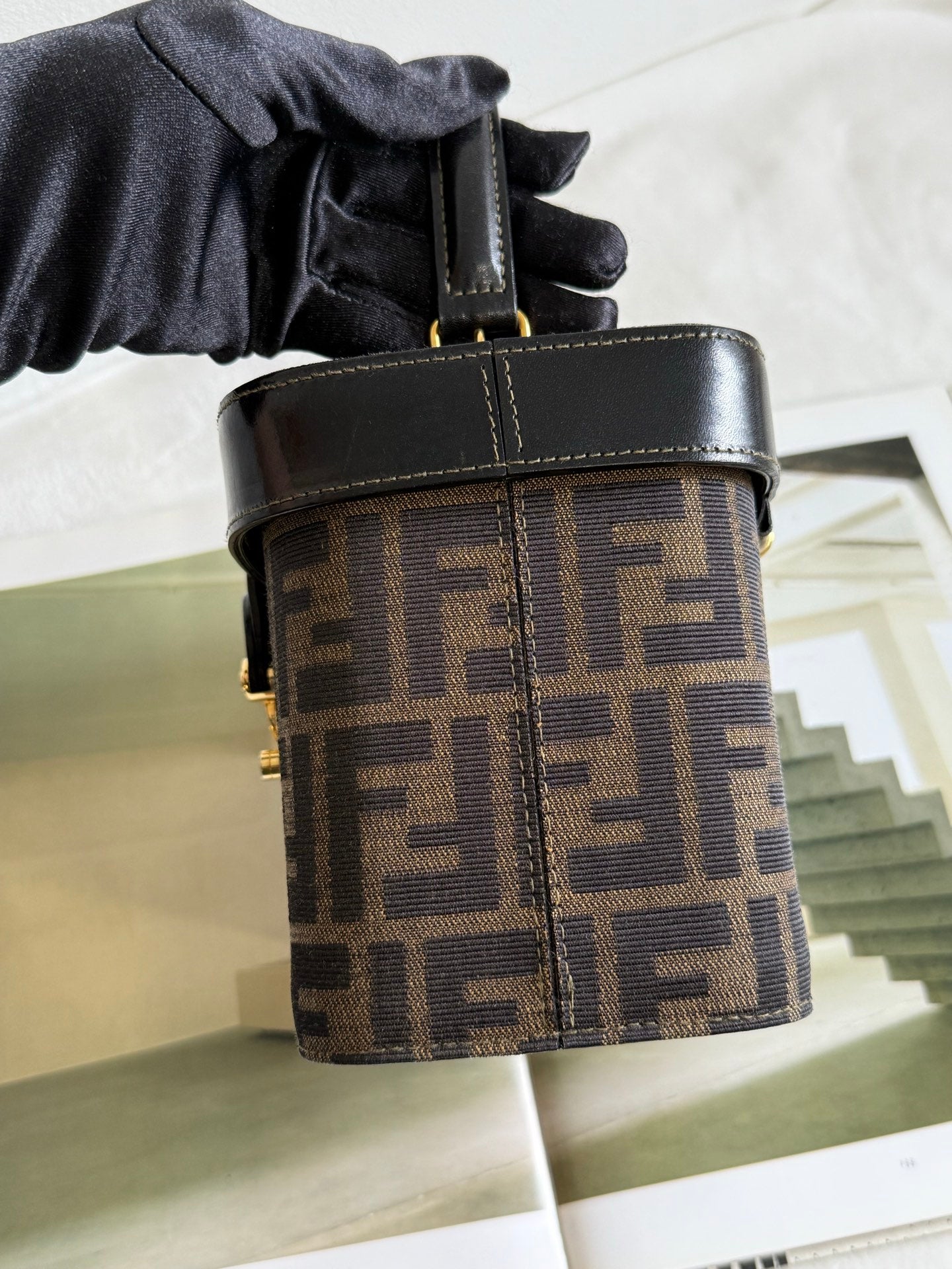 FENDI Zucca 2-Way Vanity Bag