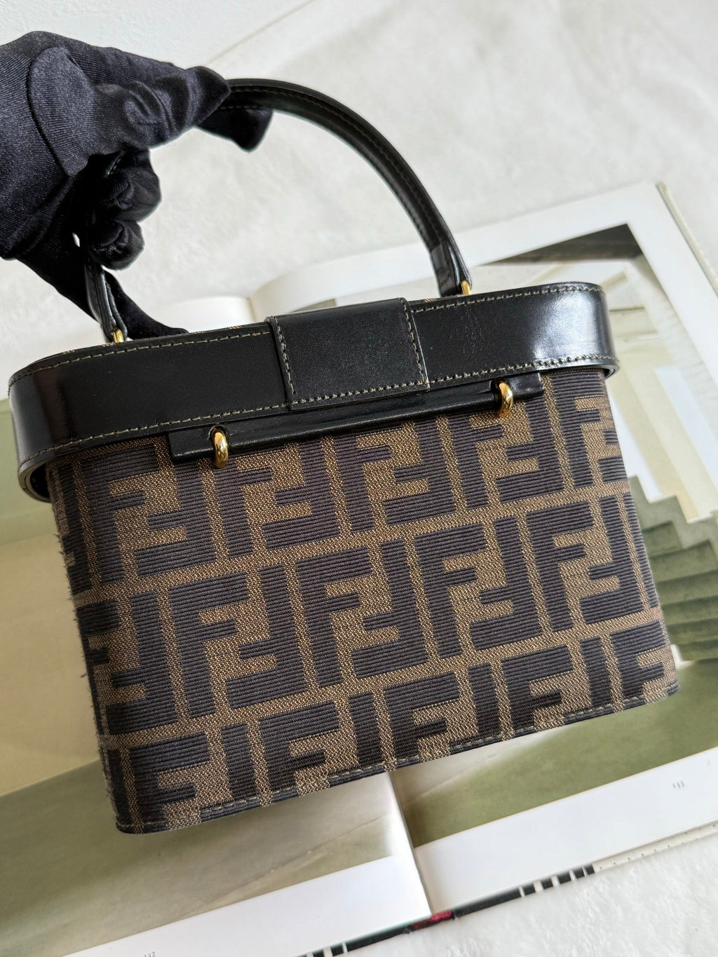 FENDI Zucca 2-Way Vanity Bag