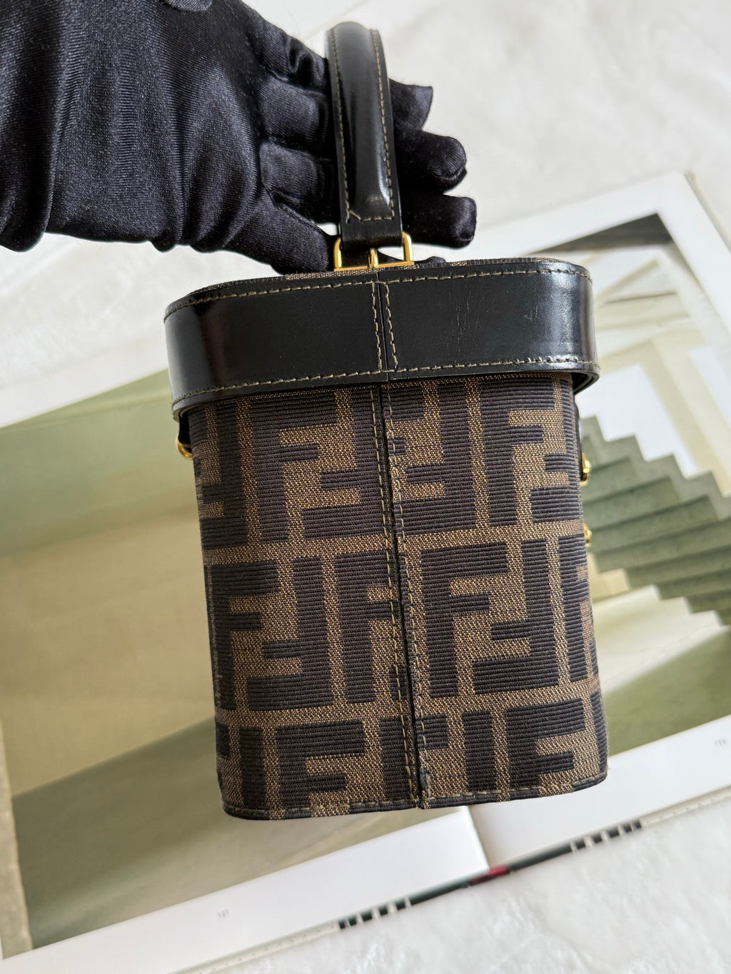 FENDI Zucca 2-Way Vanity Bag