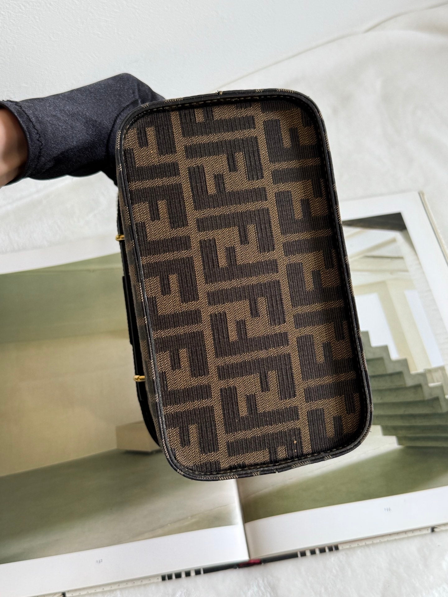 FENDI Zucca 2-Way Vanity Bag