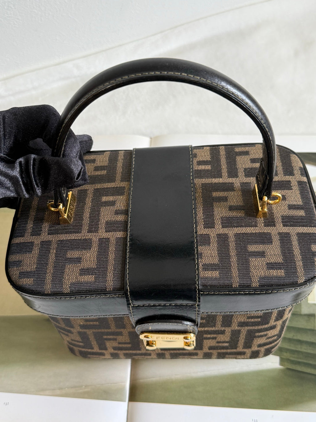 FENDI Zucca 2-Way Vanity Bag