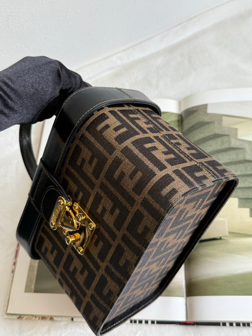 FENDI Zucca 2-Way Vanity Bag