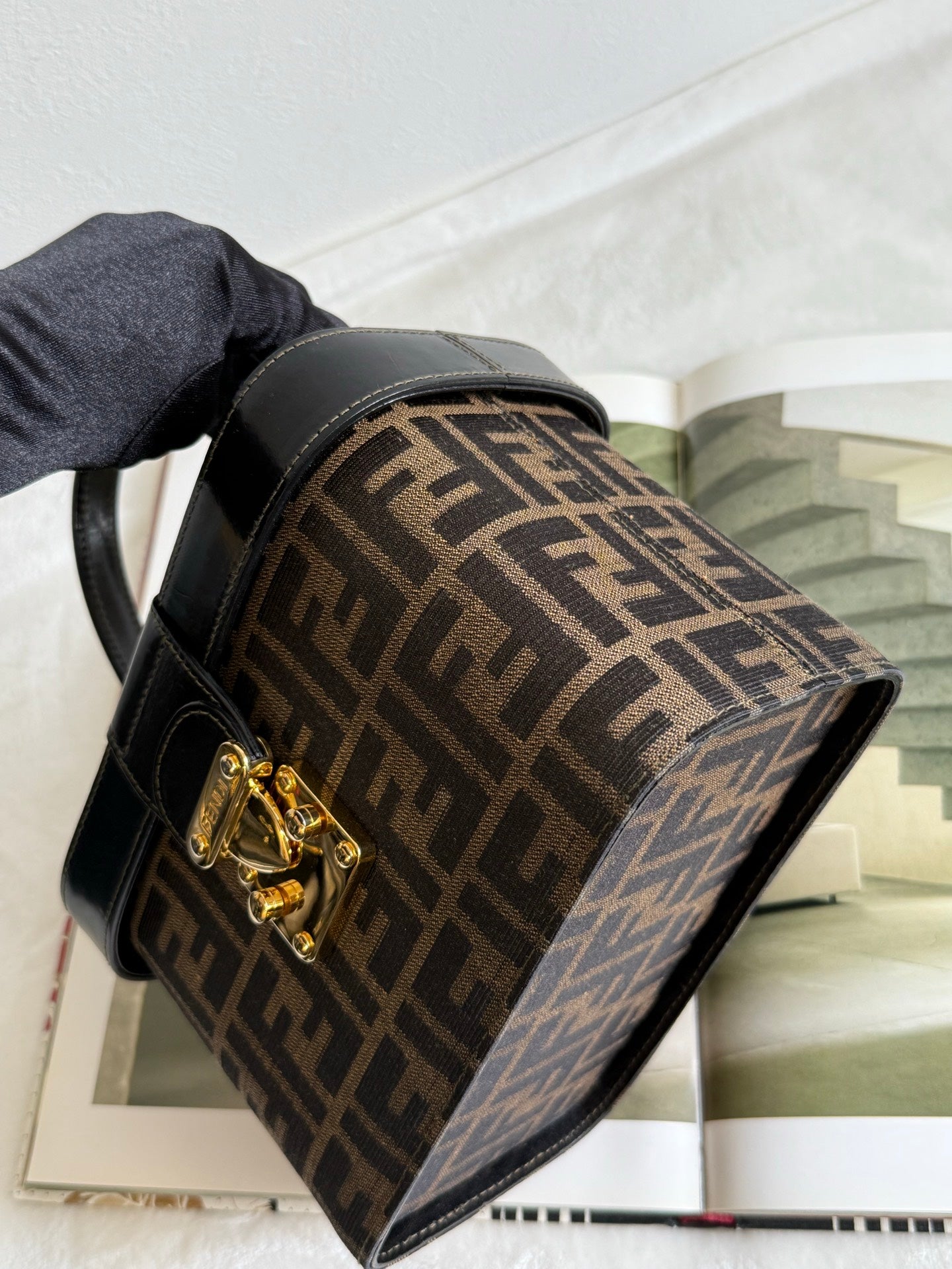 FENDI Zucca 2-Way Vanity Bag