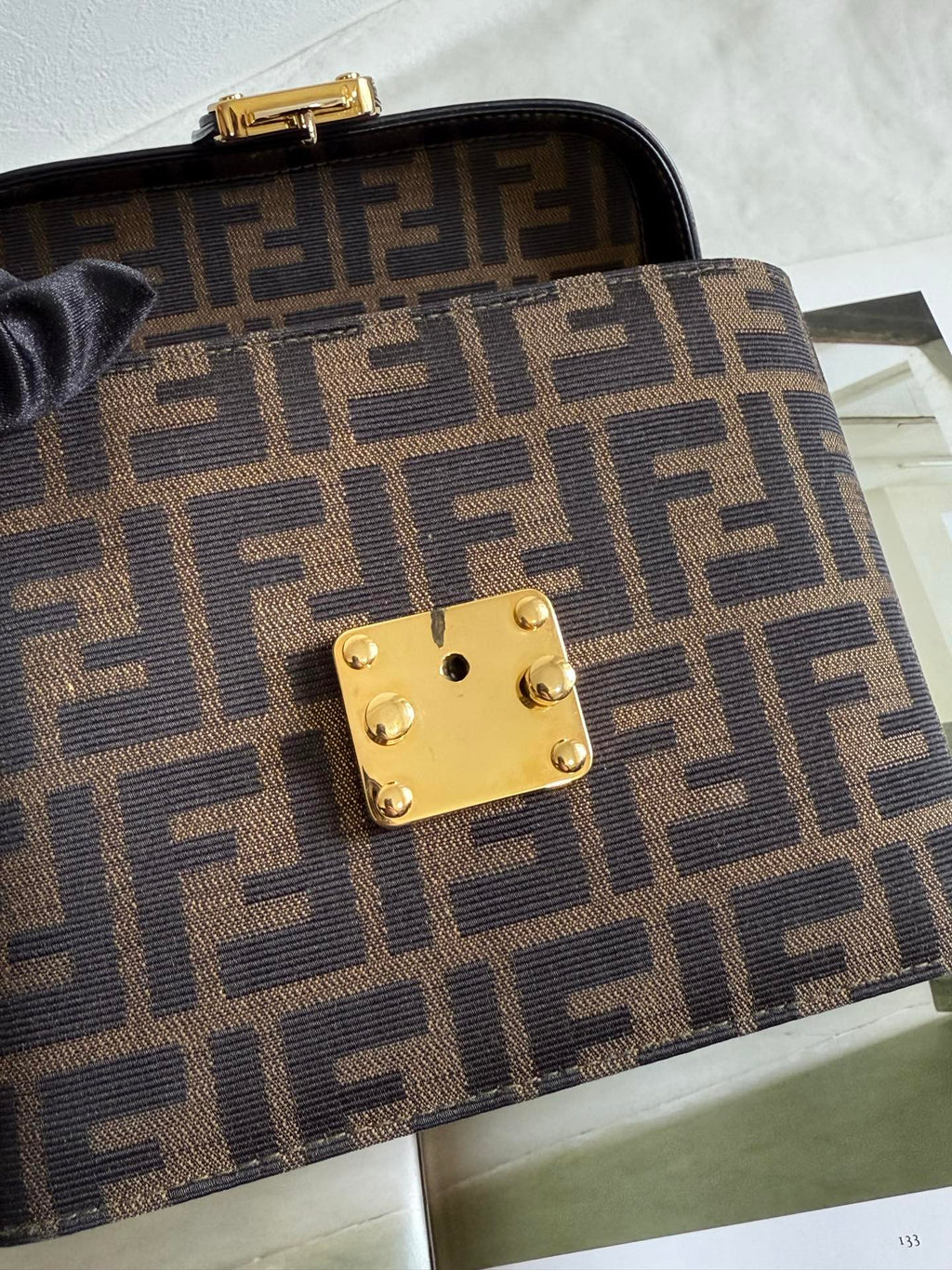 FENDI Zucca 2-Way Vanity Bag
