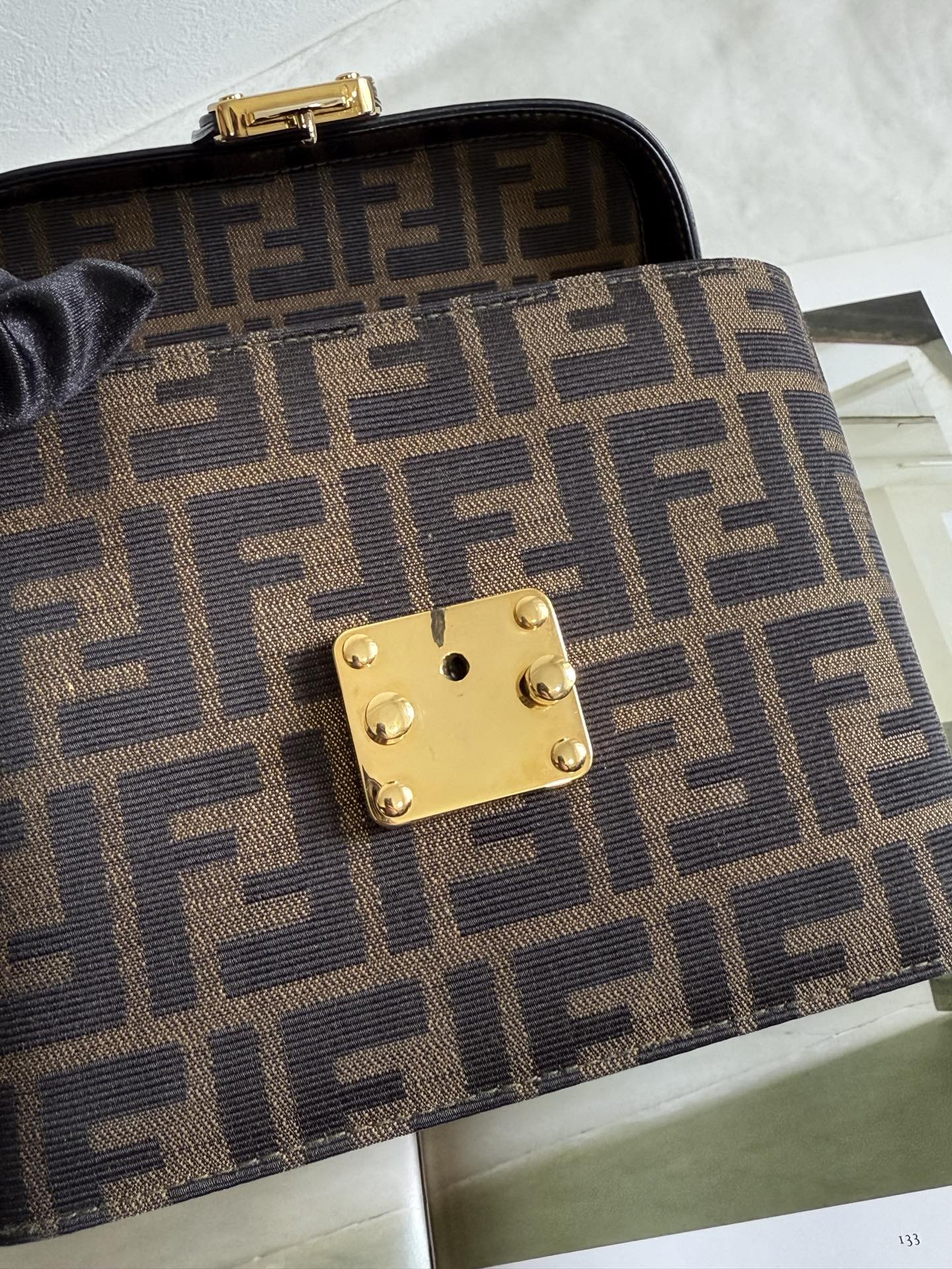 FENDI Zucca 2-Way Vanity Bag