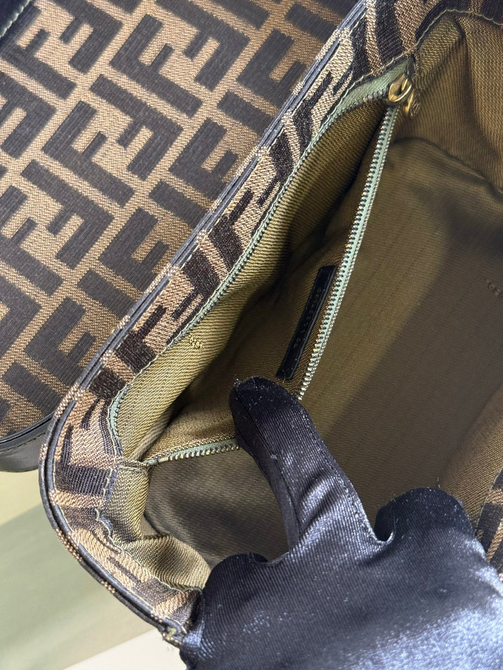 FENDI Zucca 2-Way Vanity Bag