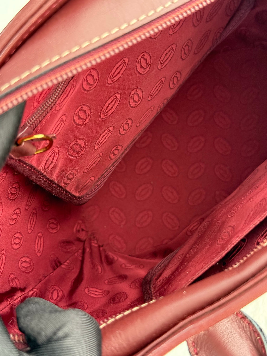Cartier Leather Tote Bag Must Line