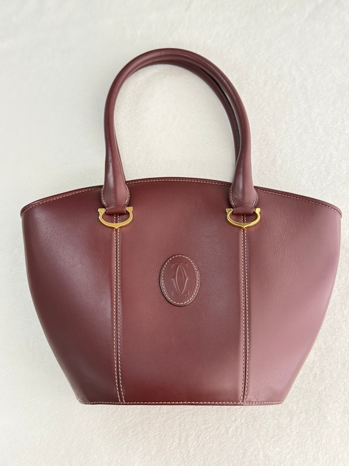Cartier Leather Tote Bag Must Line