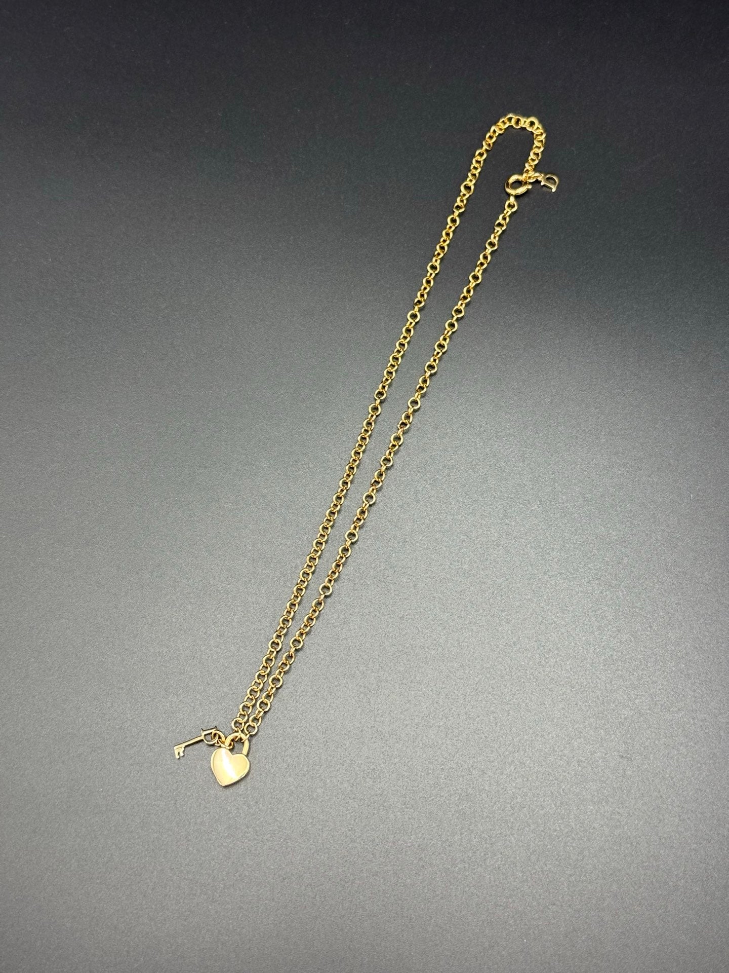 DIOR Vintage Necklace Heart Shape