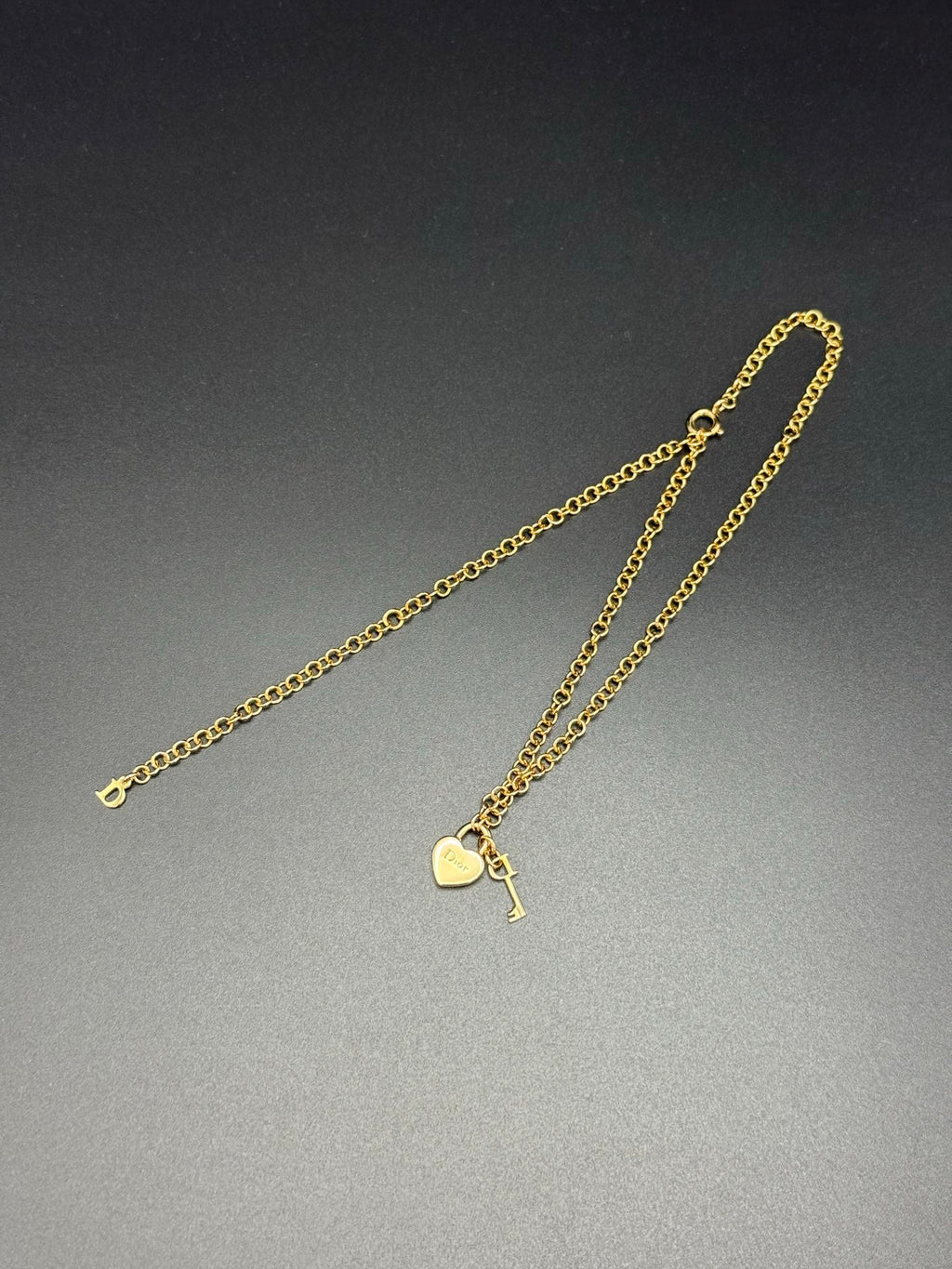DIOR Vintage Necklace Heart Shape