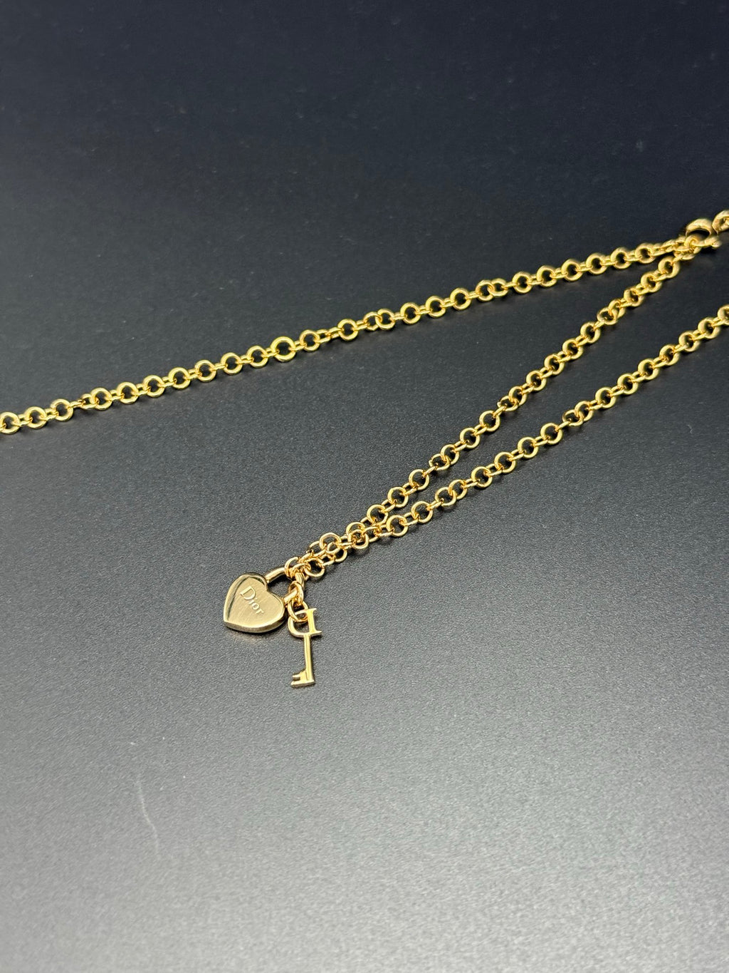 DIOR Vintage Necklace Heart Shape