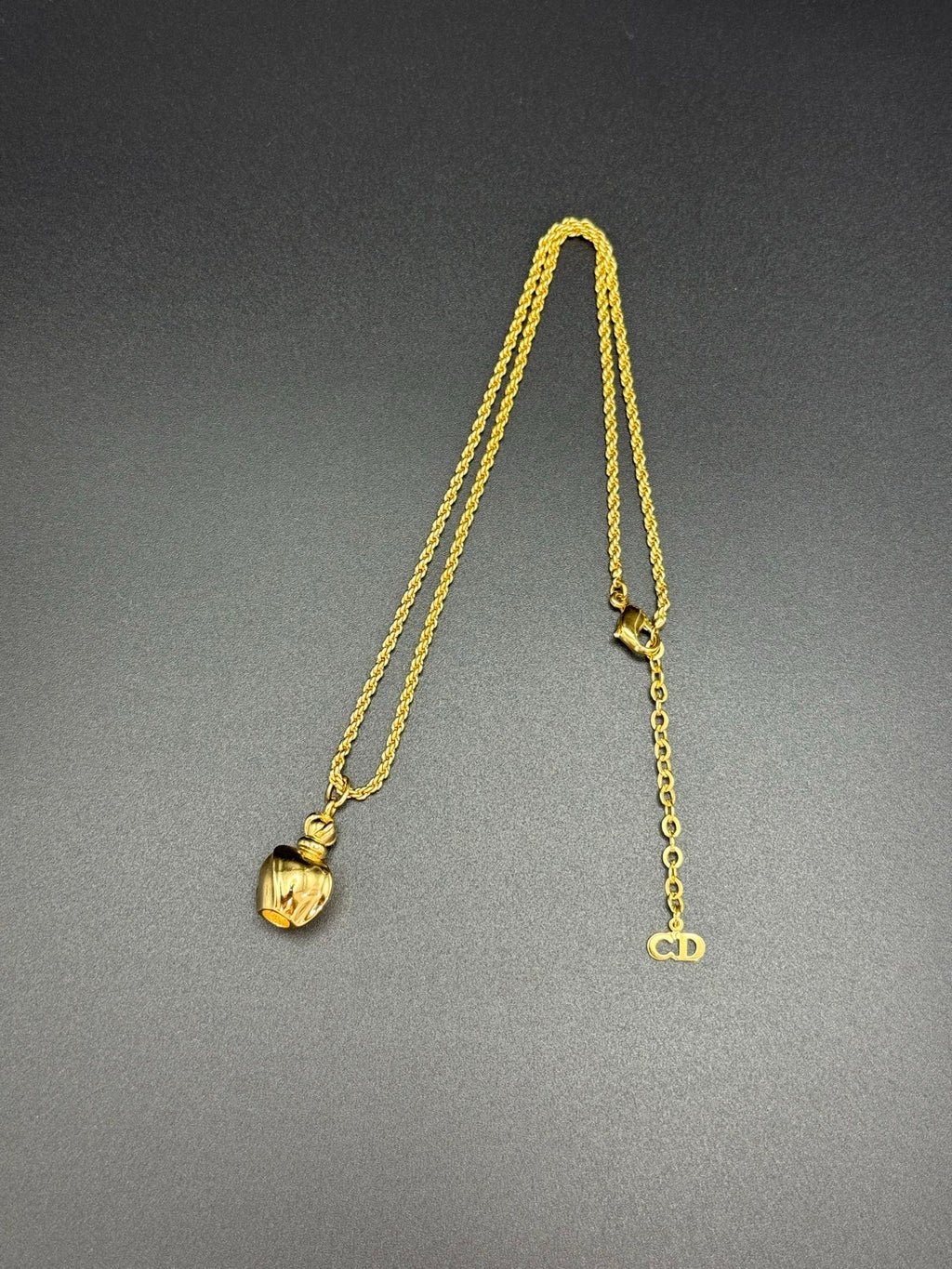 DIOR Vintage Necklace Perfume Bottle