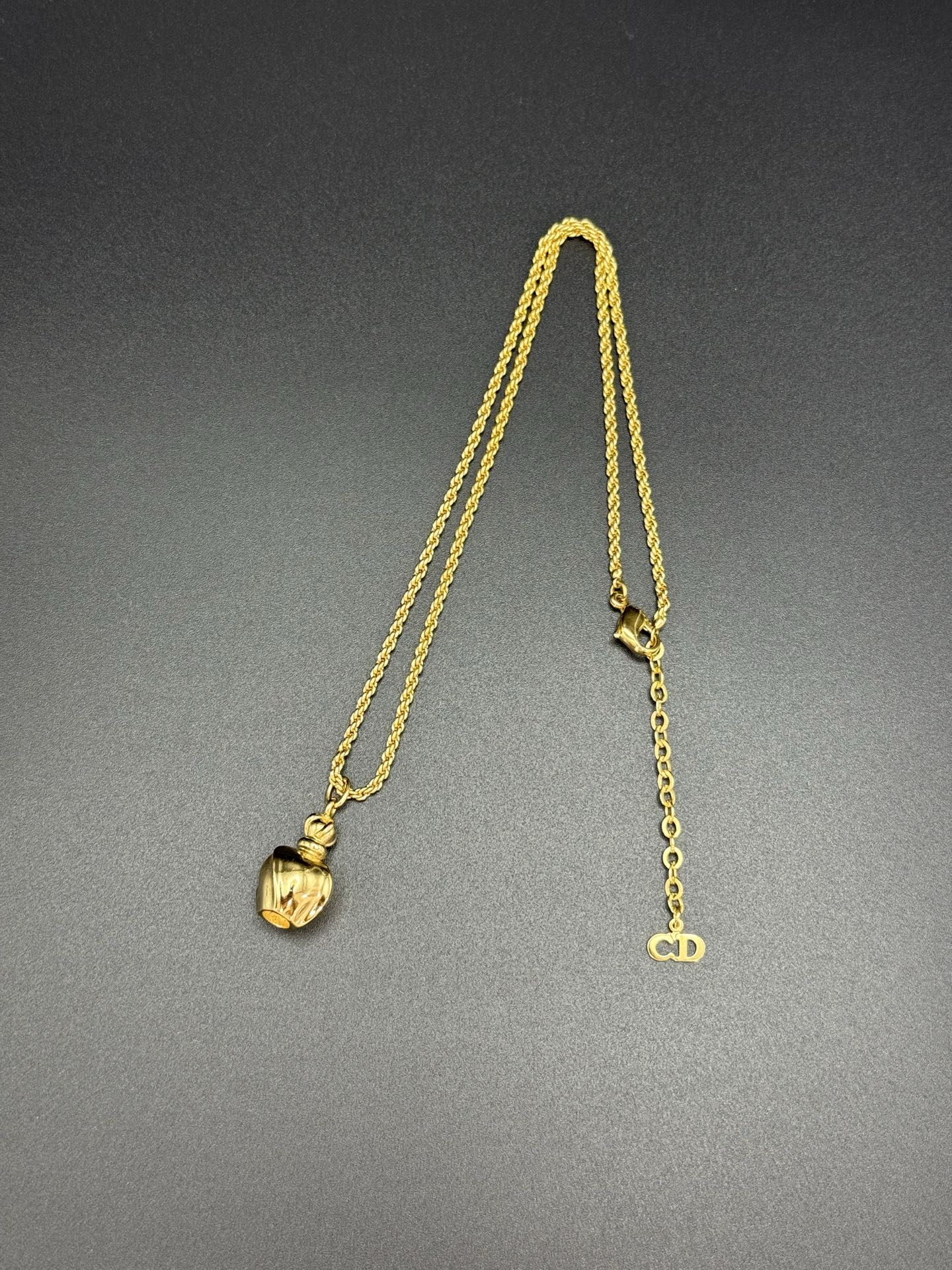 DIOR Vintage Necklace Perfume Bottle
