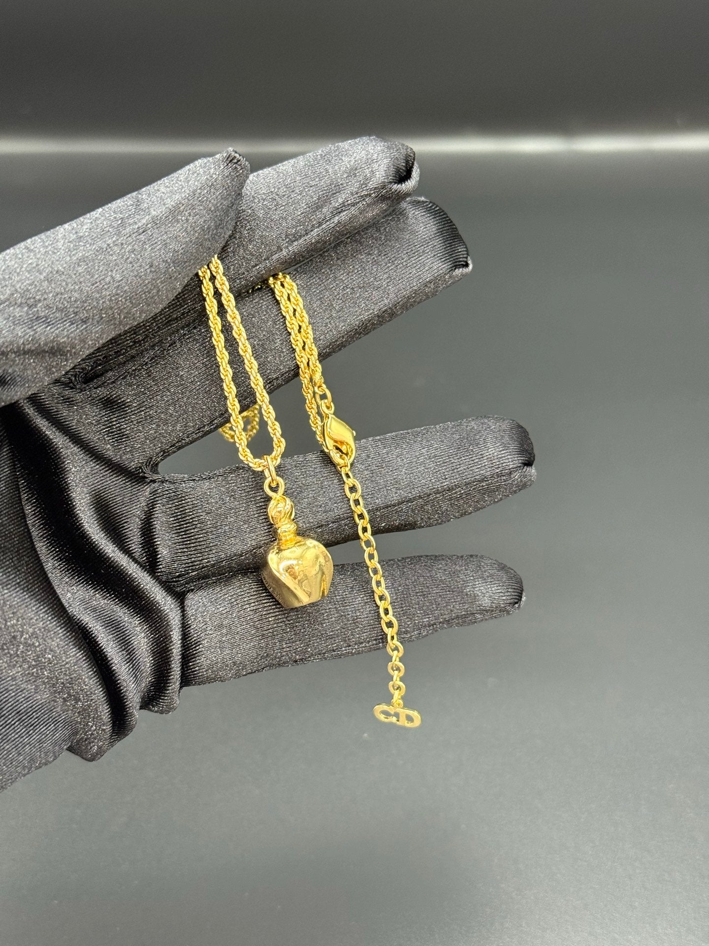 DIOR Vintage Necklace Perfume Bottle