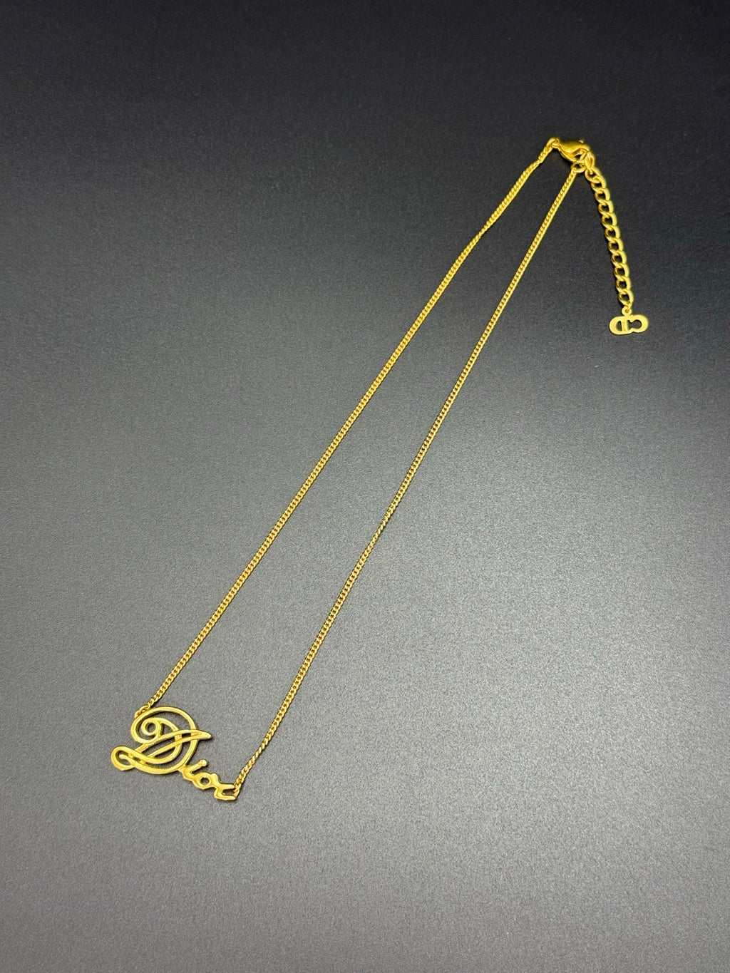 DIOR Vintage Logo Necklace