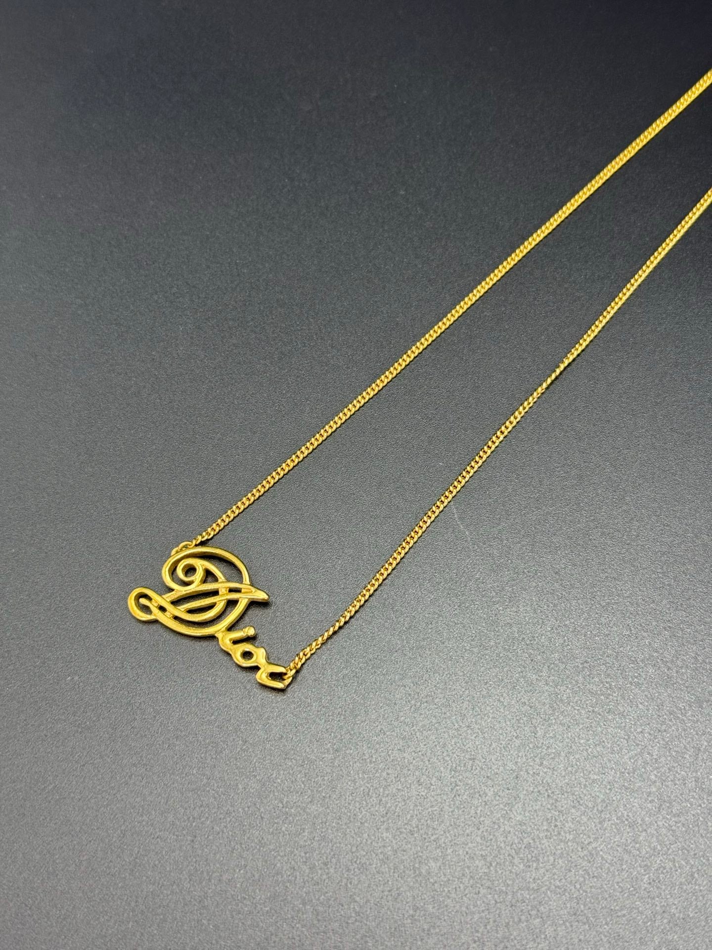 DIOR Vintage Logo Necklace