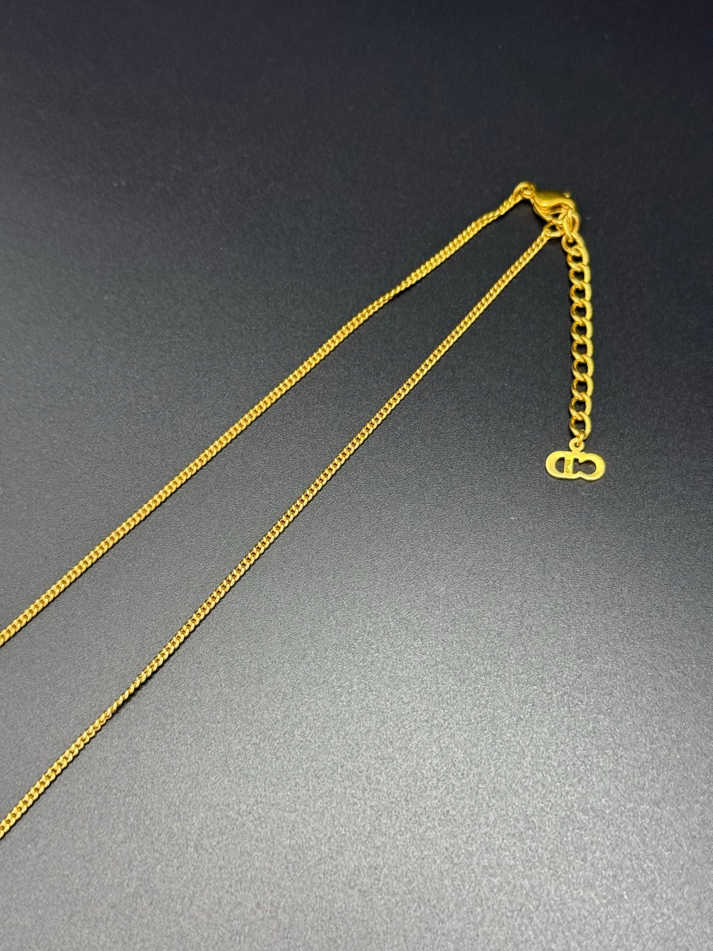 DIOR Vintage Logo Necklace